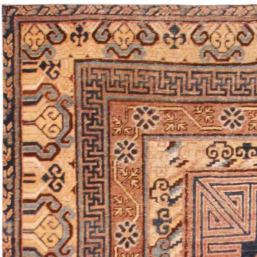 Antique East Turkestan Khotan Rug. 7 ft 4 in x 14 ft 4 in For Sale 2