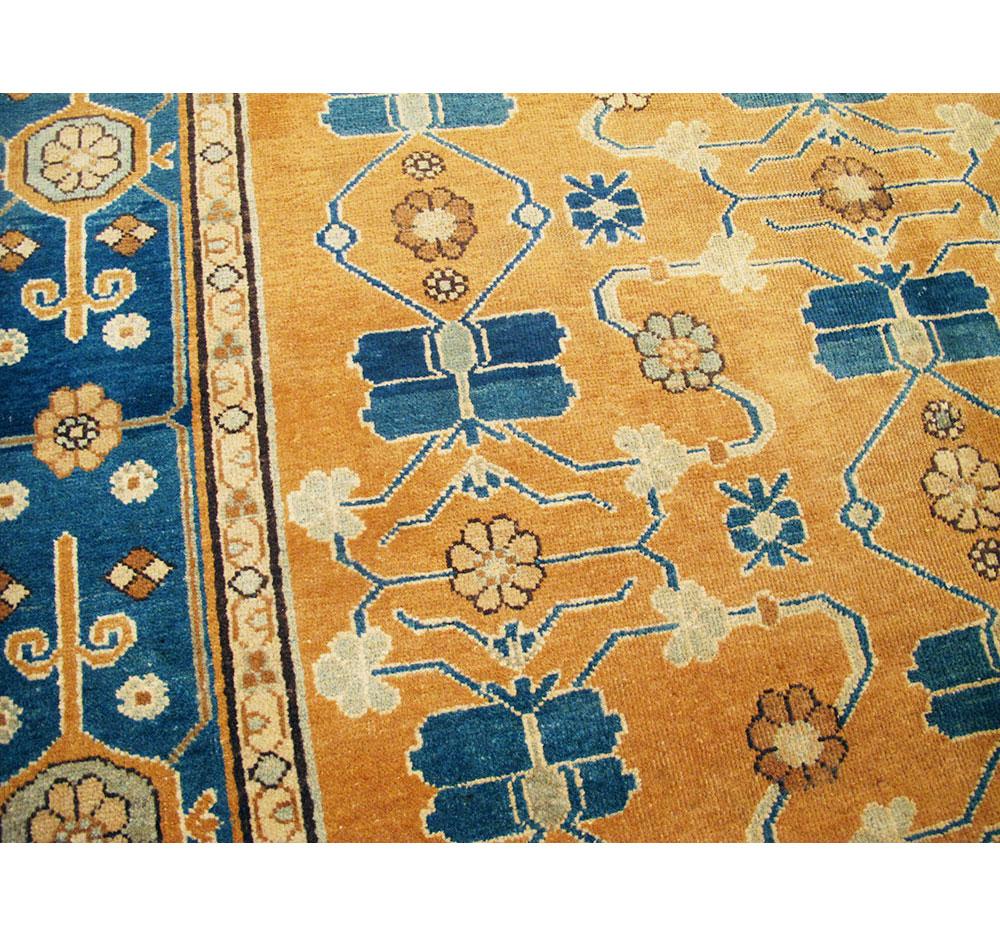 Mid-20th Century Antique East Turkestan Samarkand Rug For Sale