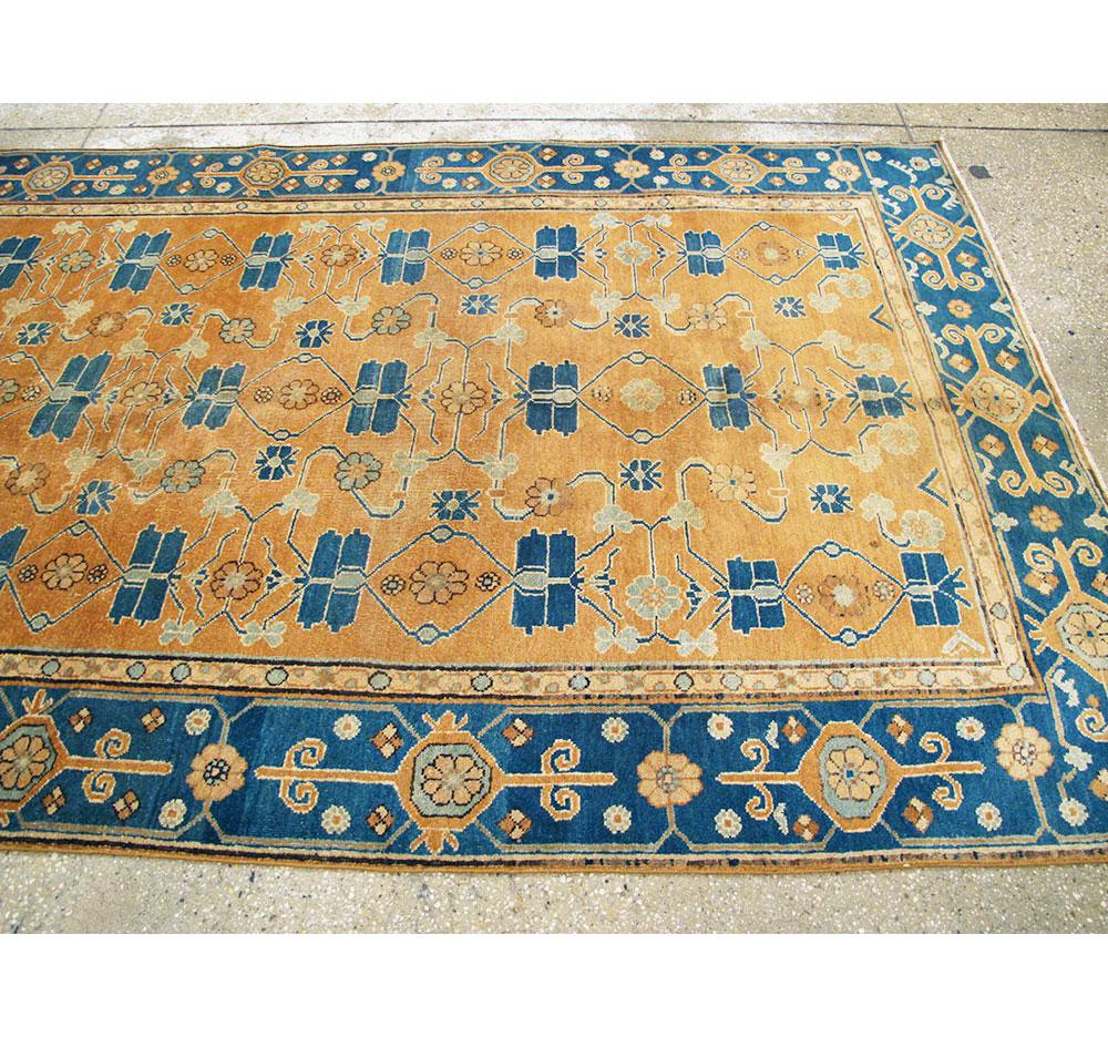 Antique East Turkestan Samarkand Rug For Sale 1