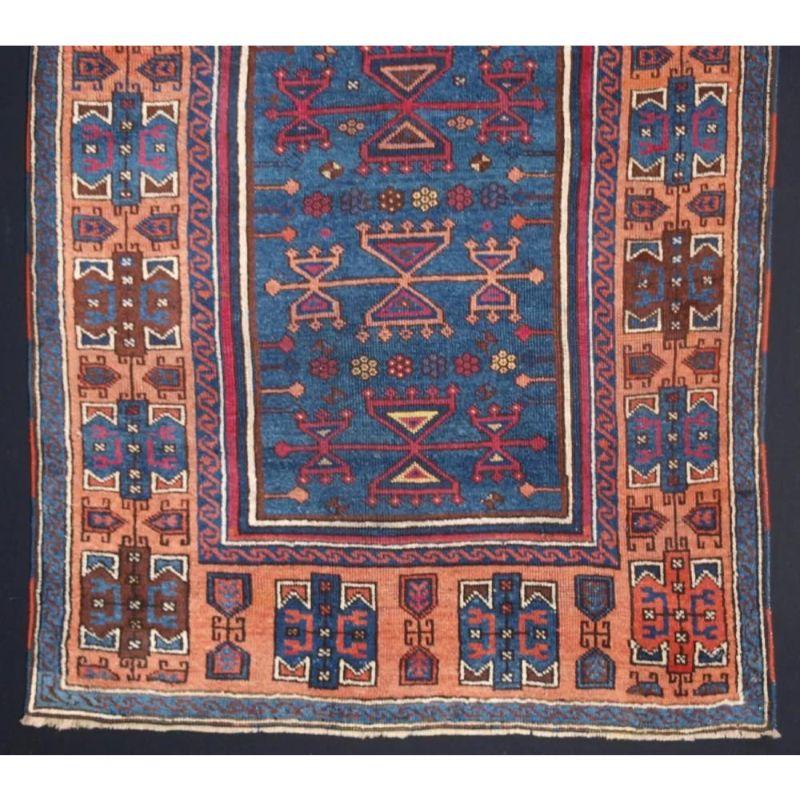 Antique Eastern Anatolian Kurdish Yuruk Prayer Rug, 2nd Half of the 19th Century In Excellent Condition For Sale In Moreton-In-Marsh, GB