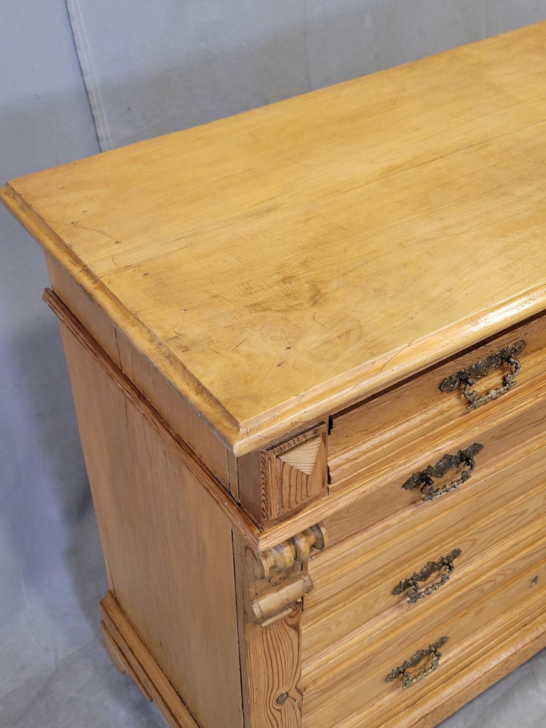 Antique Eastern European or German Pine Chest of Drawers Dresser at 1stDibs, image size:768x1024
