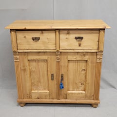Antique Eastern European Rustic Pine Buffet