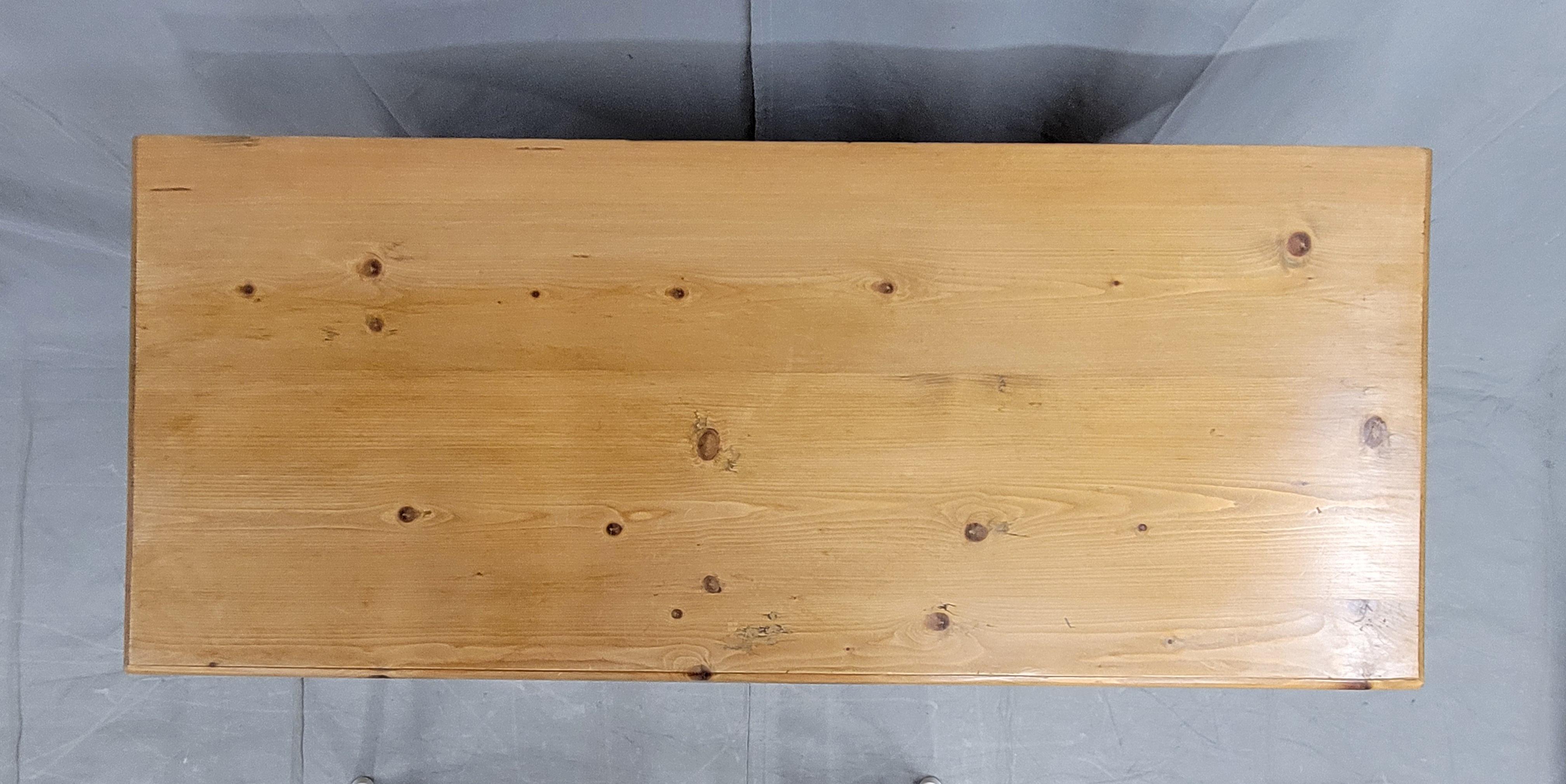 Antique Eastern European Rustic Pine Buffet 1