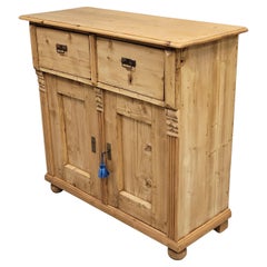 Antique Eastern European Rustic Pine Buffet