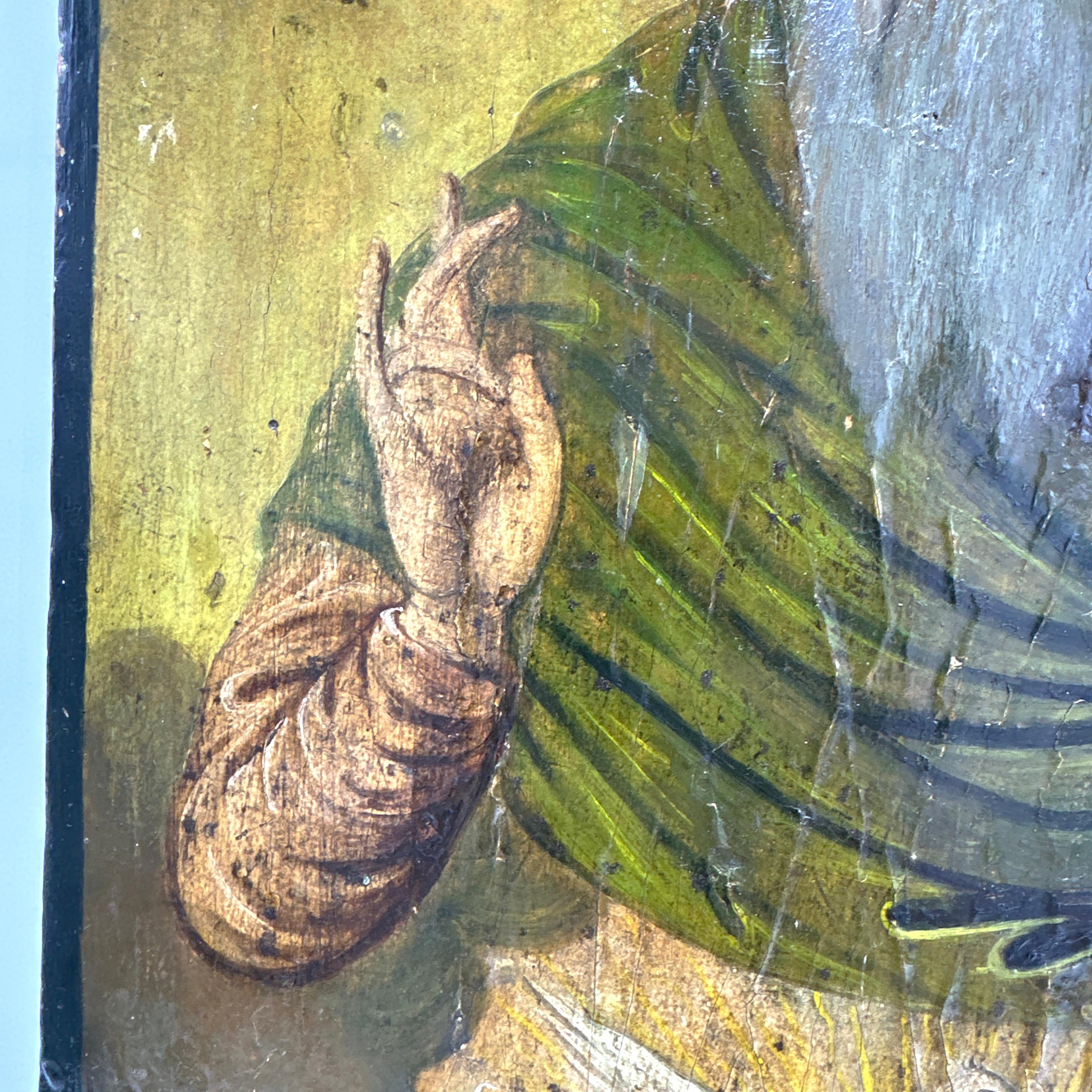 Antique Eastern Orthodox Icon of God the Father 8