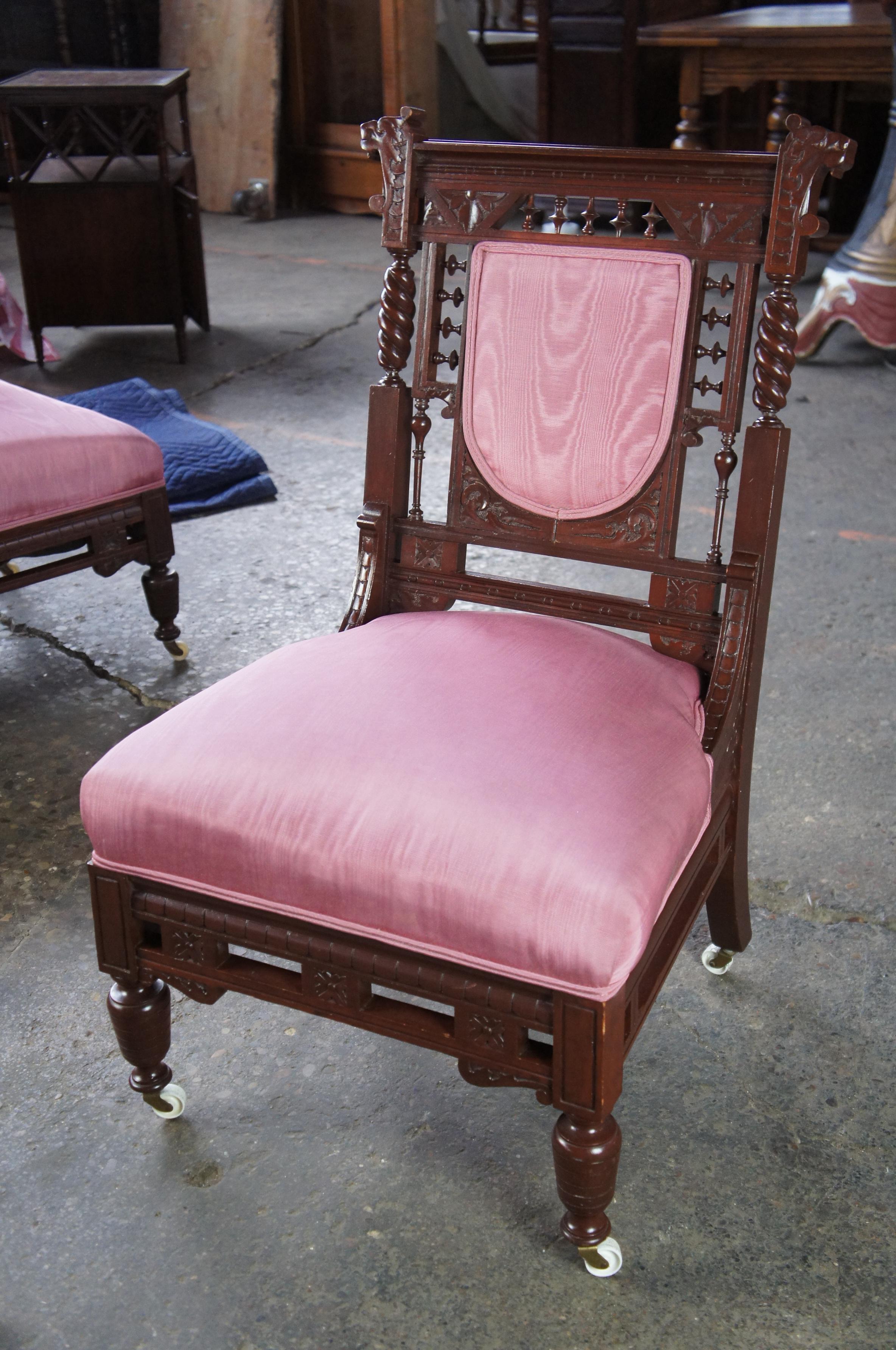 antique bustle chair