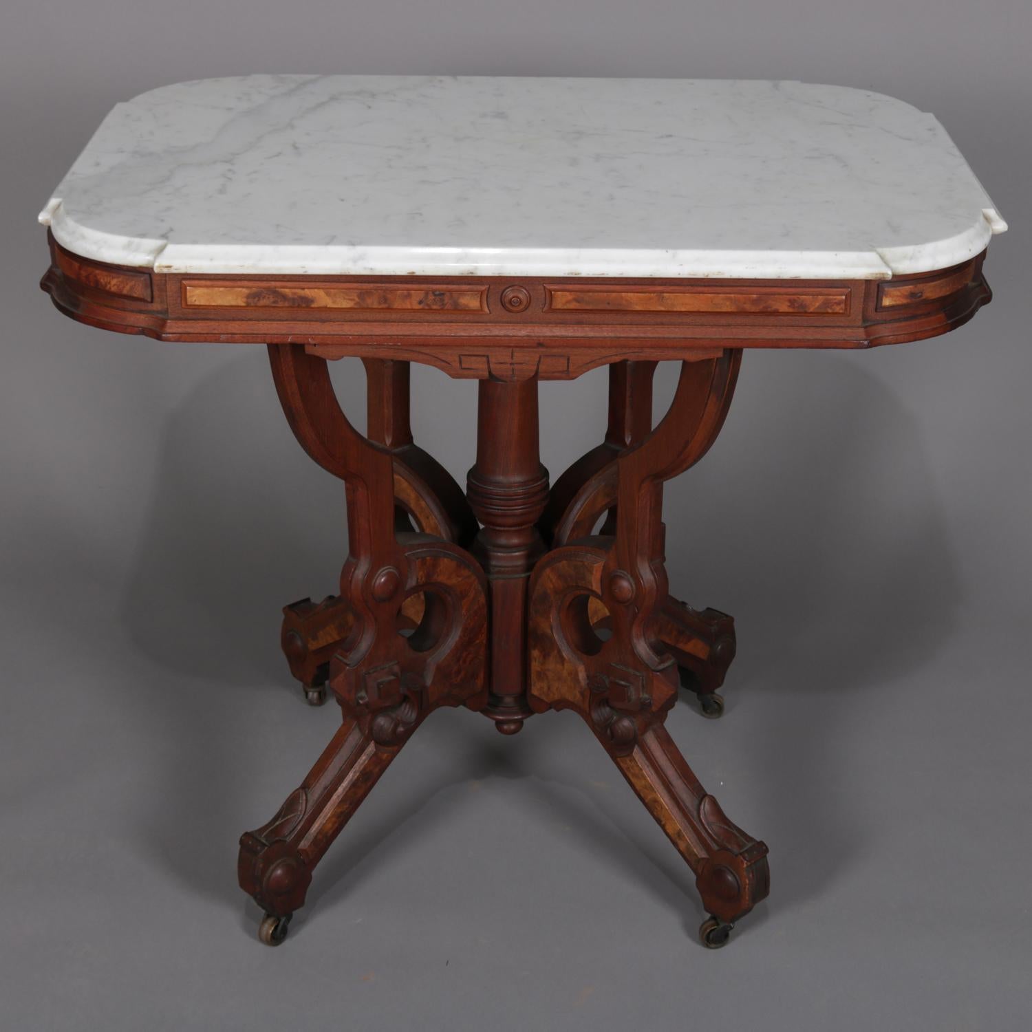 eastlake marble top table