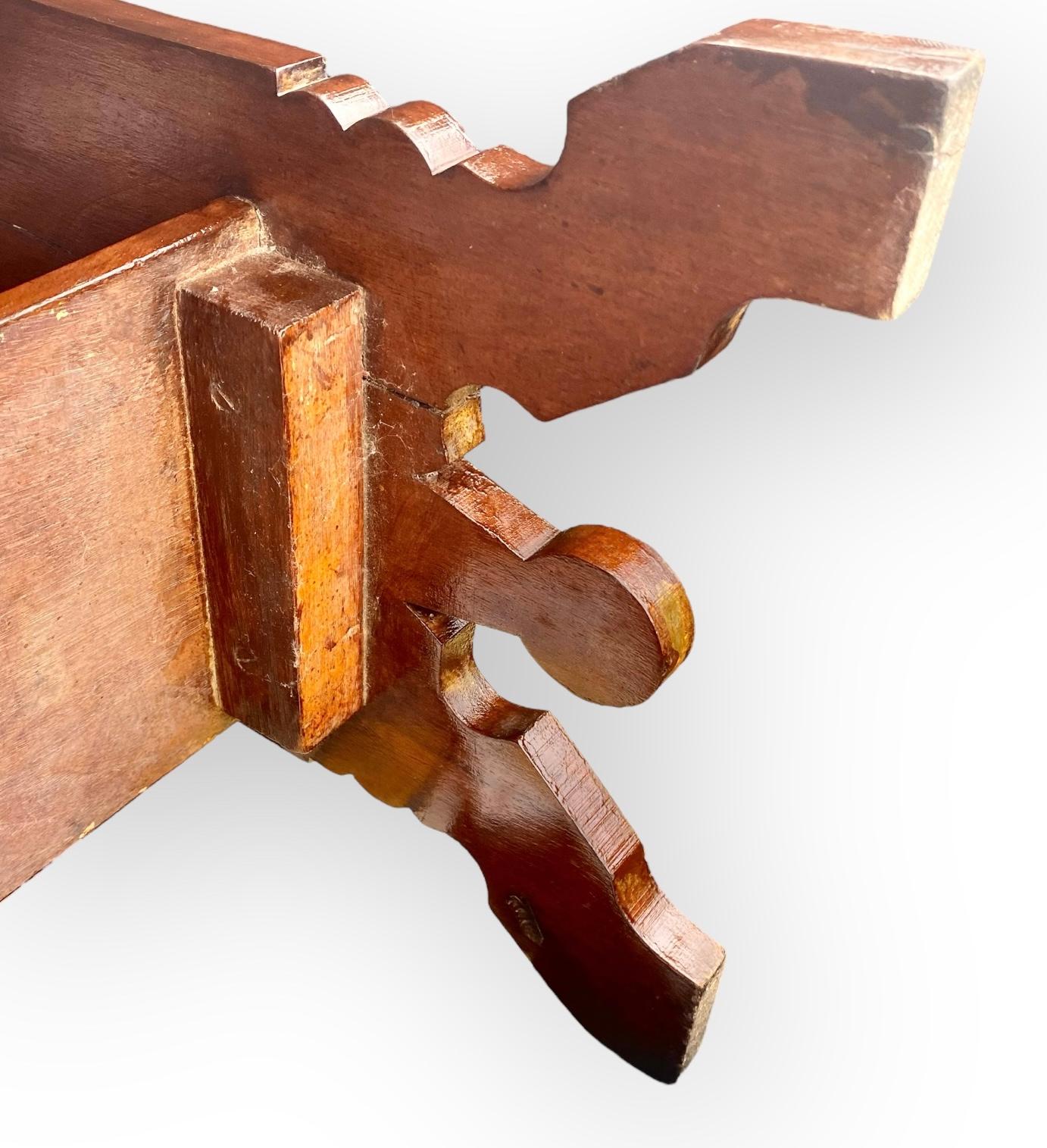 Antique Eastlake Carved Walnut Quilt Rack For Sale 3