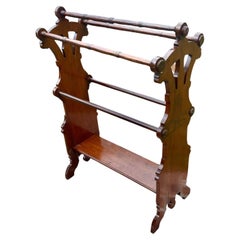 Antique Eastlake Carved Walnut Quilt Rack