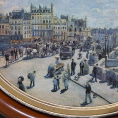 Antique Eastlake Deep Walnut and Gilt Incised Ebonized Picture Frame, circa 1890