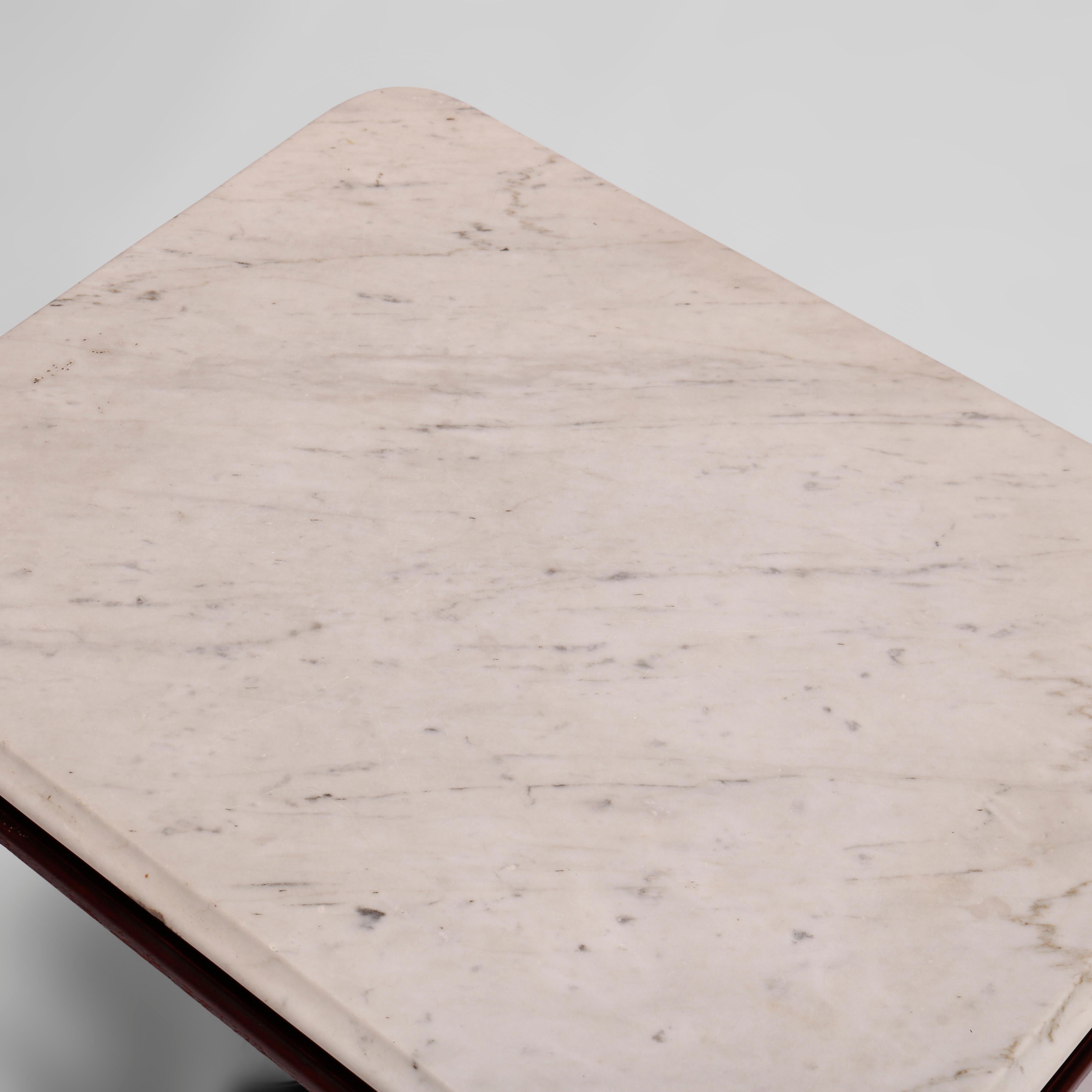 eastlake table with marble top