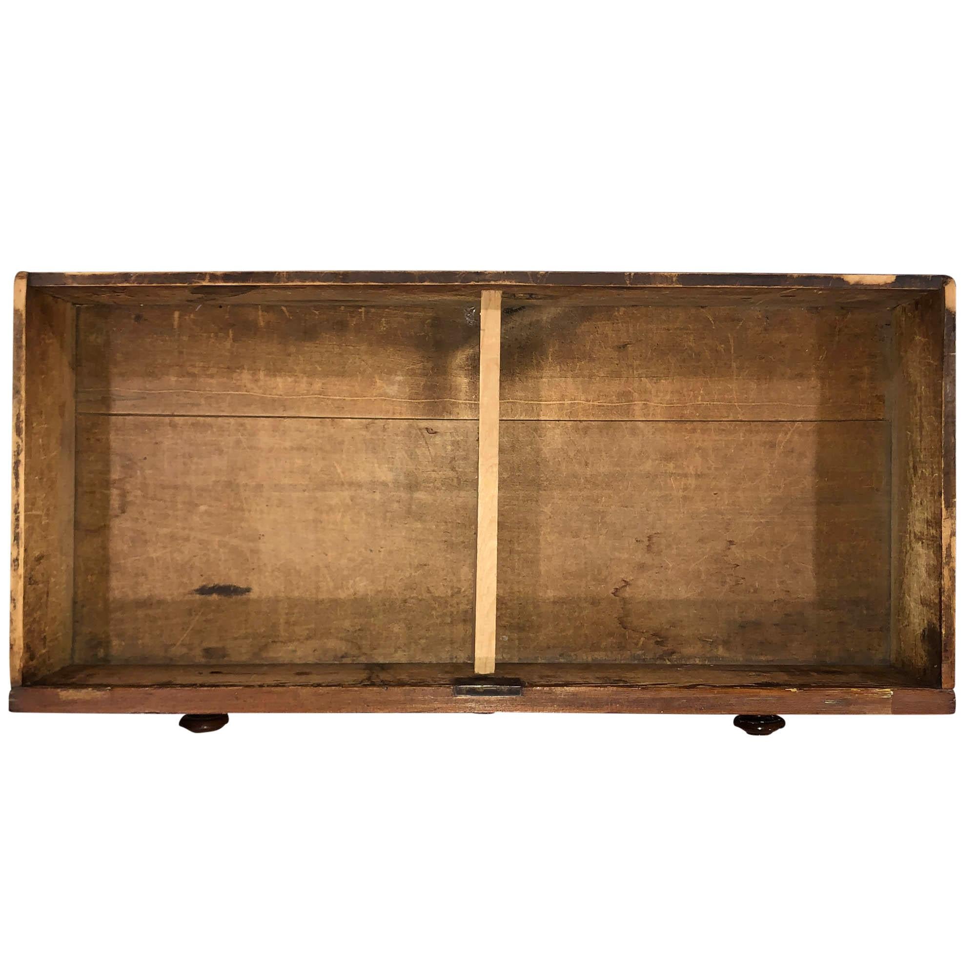 Antique Eastlake Solid Wood Dresser with Black Accents For Sale 2