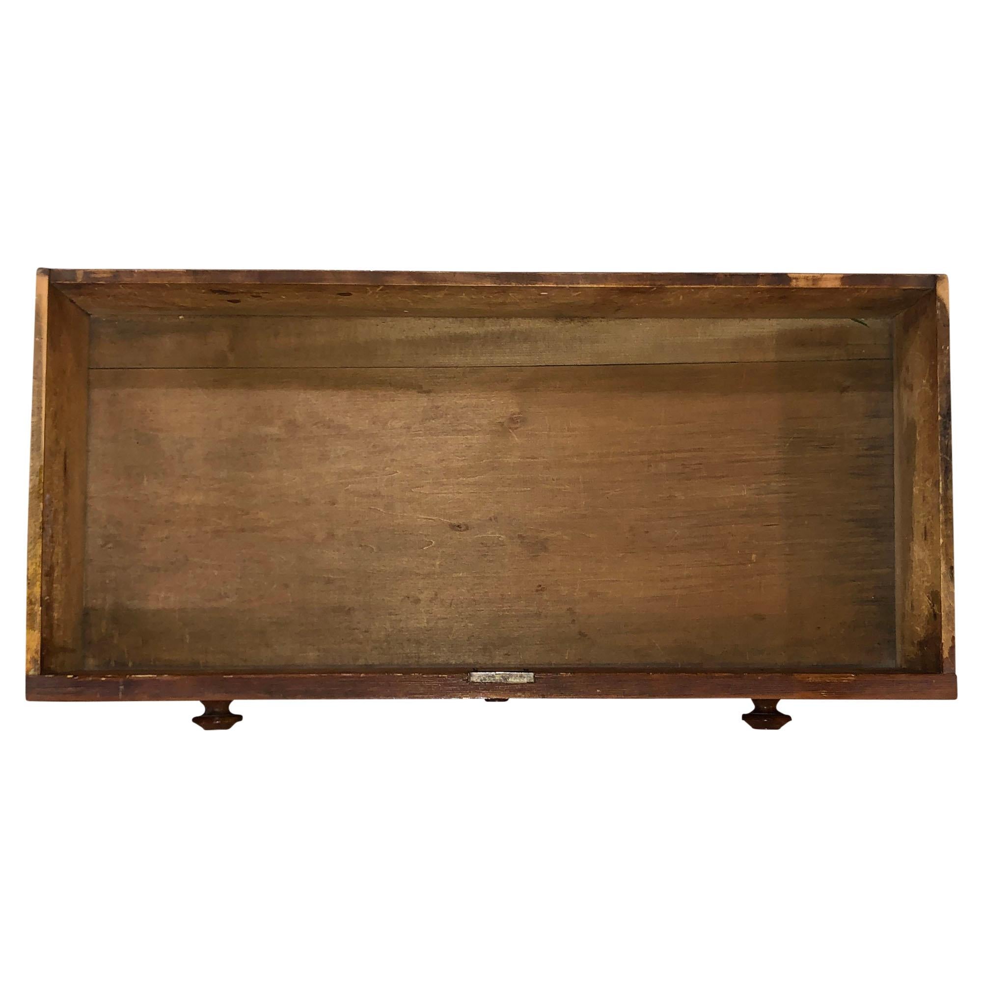 Antique Eastlake Solid Wood Dresser with Black Accents For Sale 4