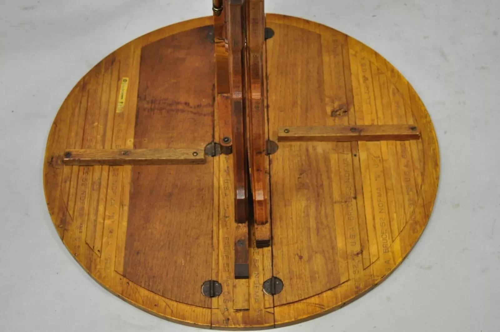 Ancienne table de salle à manger victorienne Eastlake en chêne, à abattants et à jeu de cartes en vente 4
