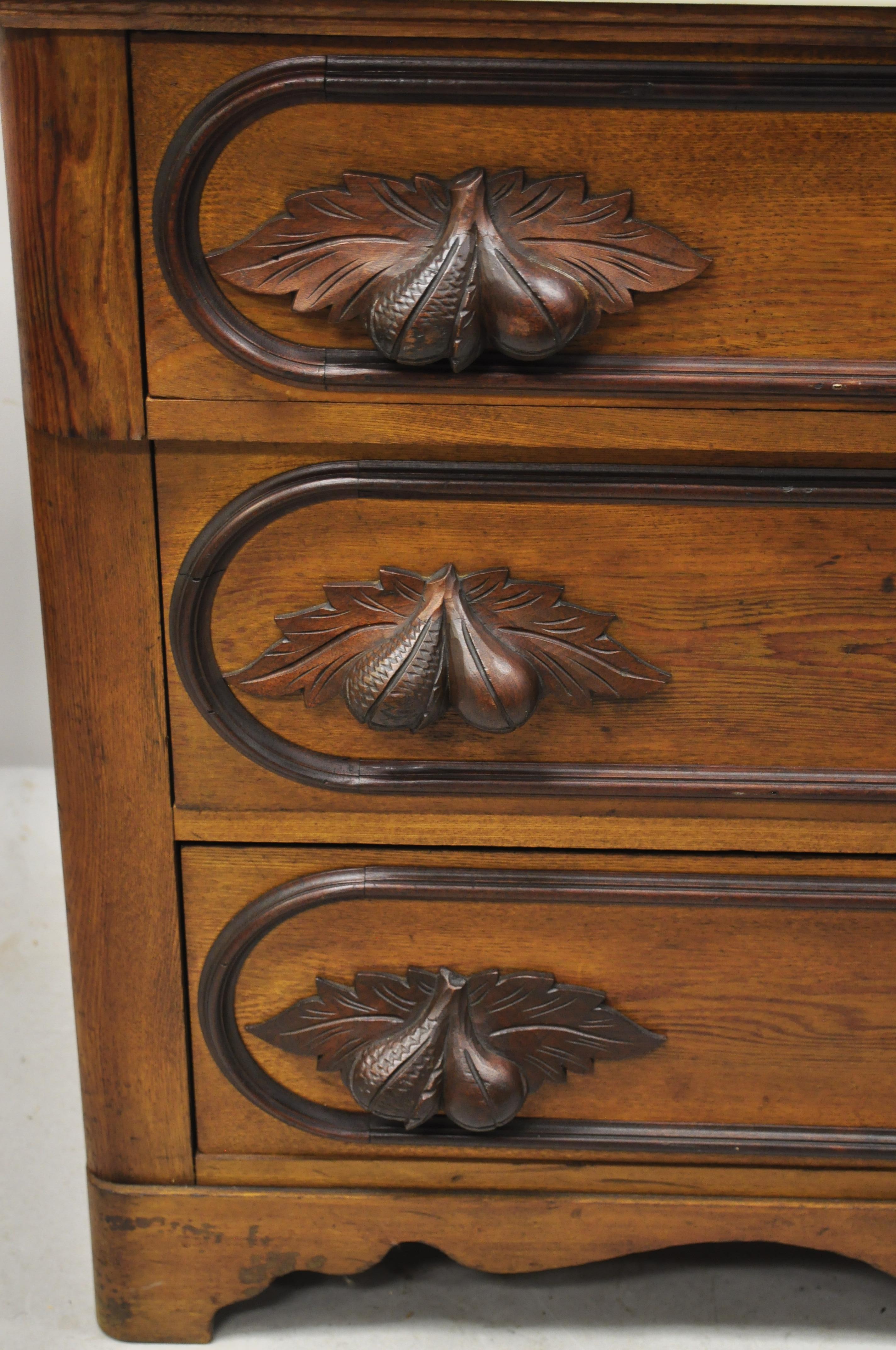 antique dresser with marble top