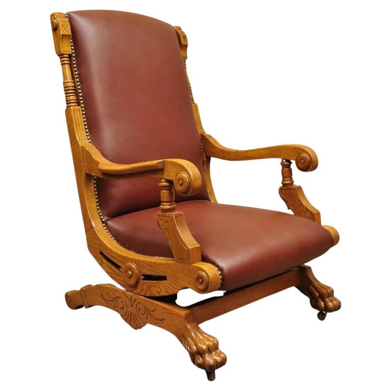 Victorian Eastlake Platform Rocking Chair Antique Eastlake