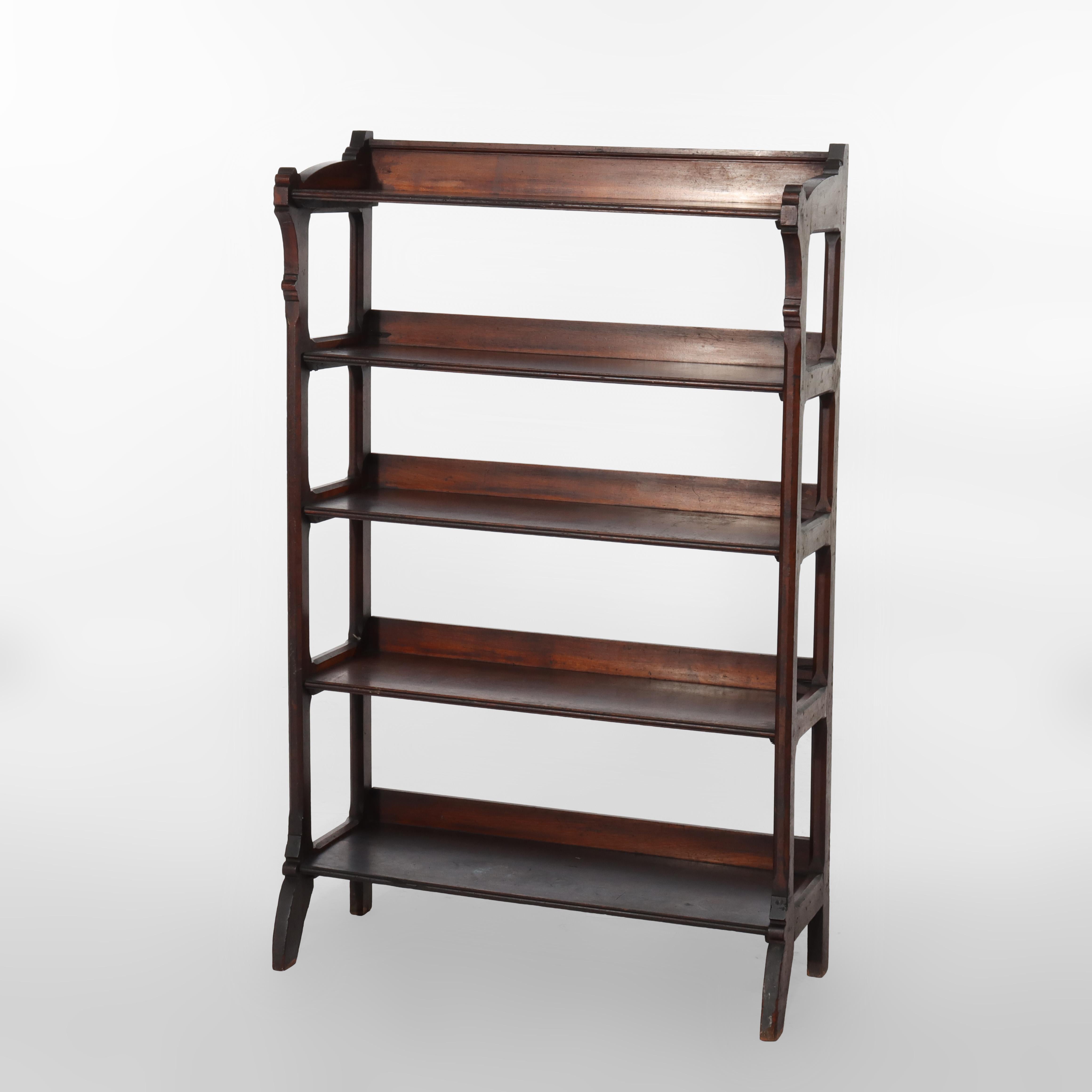 Antique Eastlake Victorian Walnut Bookshelf C1890
Measures - 55