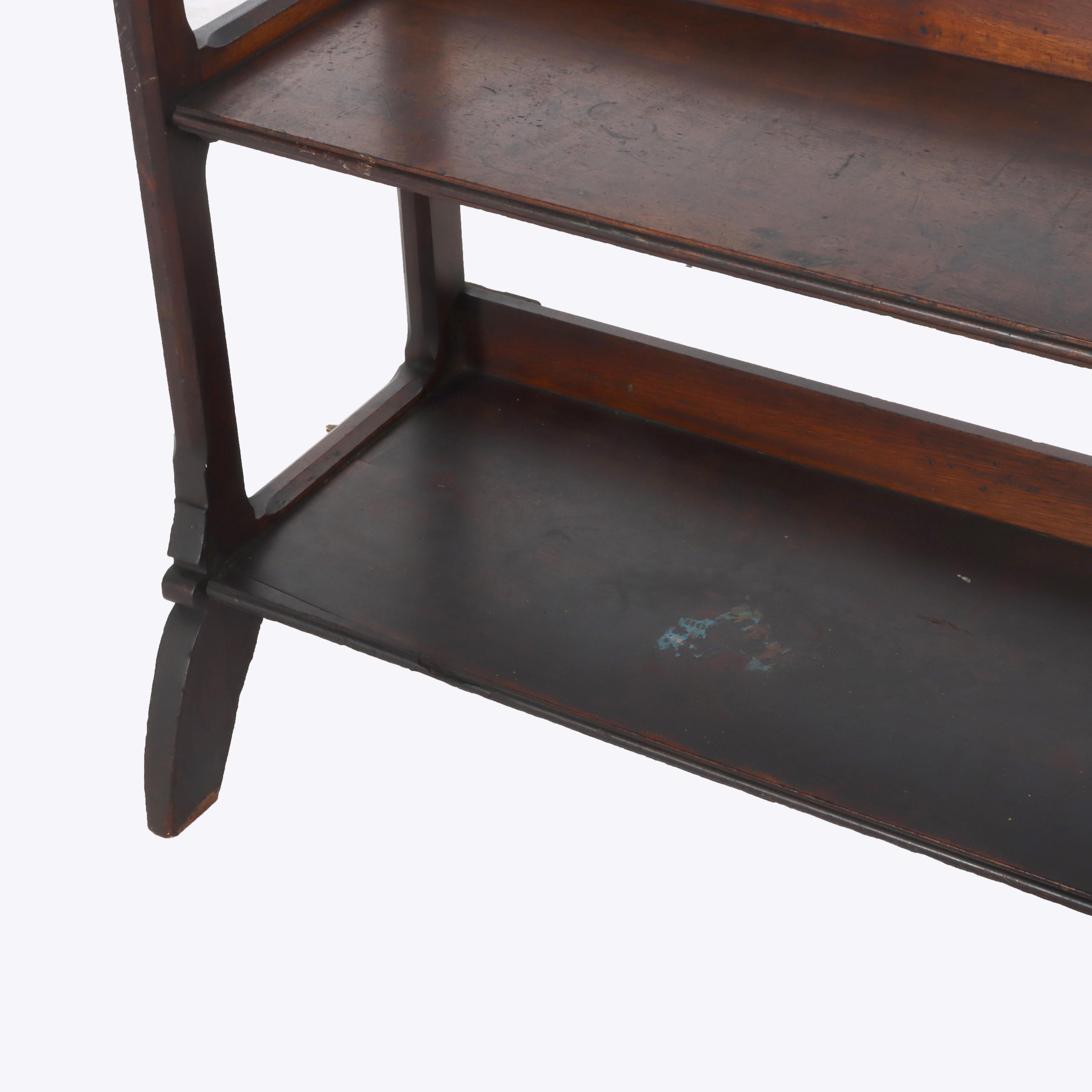 19th Century Antique Eastlake Victorian Walnut Bookshelf C1890 For Sale