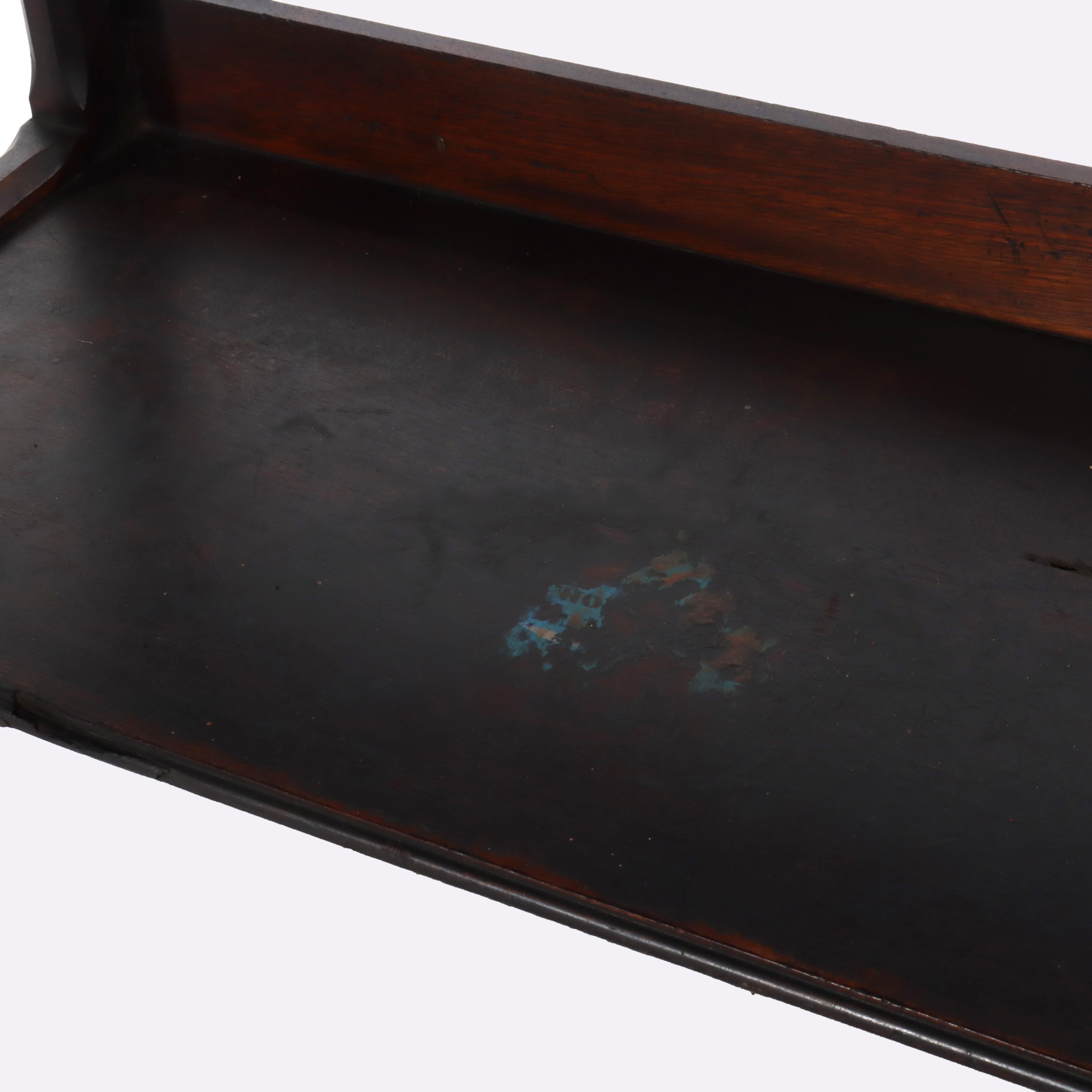 Antique Eastlake Victorian Walnut Bookshelf C1890 For Sale 5
