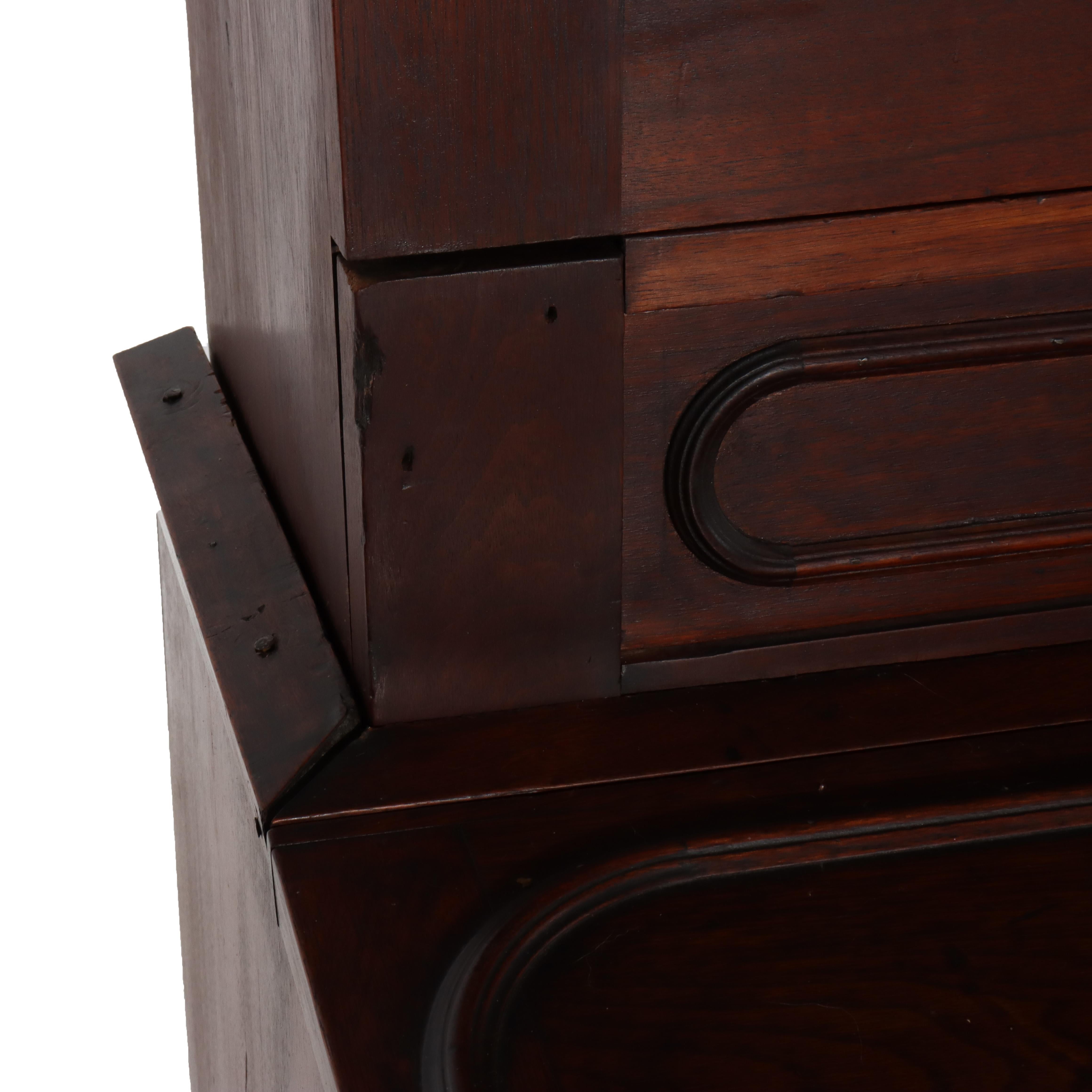 Ancien bureau secrétaire victorien en noyer Eastlake C1880 en vente 3