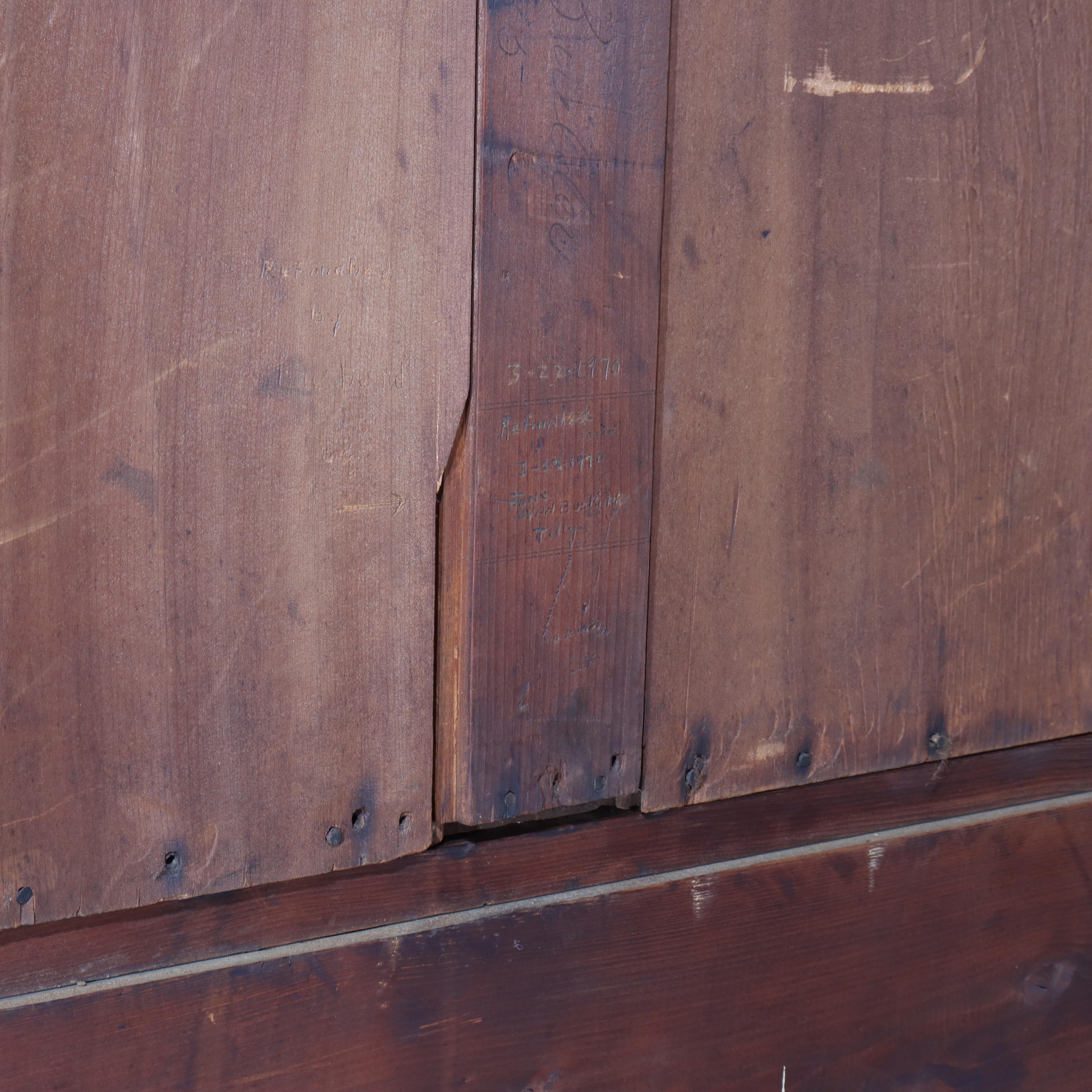 Ancien bureau à cylindre en noyer Eastlake C1890 en vente 7