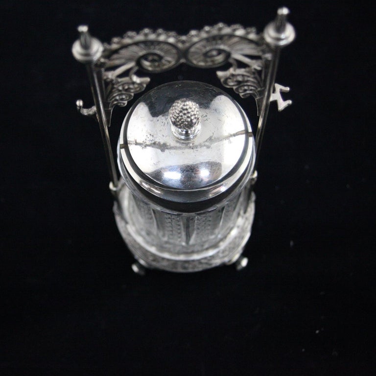 Antique Eastlake Wilcox Silver Plate Co. Pickle Caster, circa 1898 at