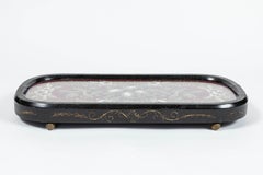 Antikes Eastlake Holztablett:: um 1850-1880