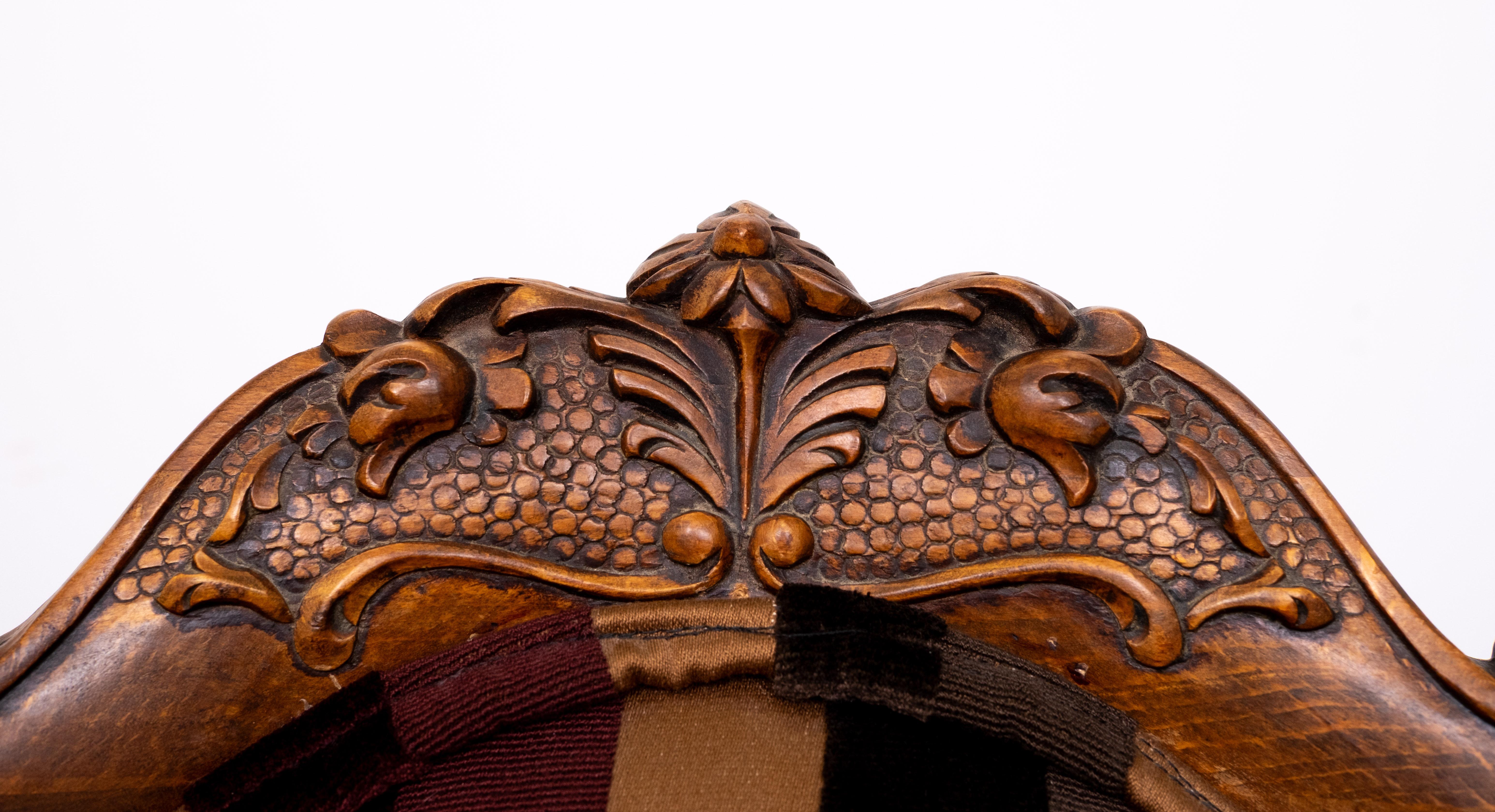Fine XIX secolo Sedia antica con rivestimento in tessuto Paul Smith  1880s in vendita