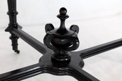 Antique Ebonised Round Centre Game Card Table Victorian East Lake 1880s