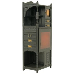 Antique Ebonized Cabinet, Eastlake Movement, Desk/Cabinet, America 1880, B1516