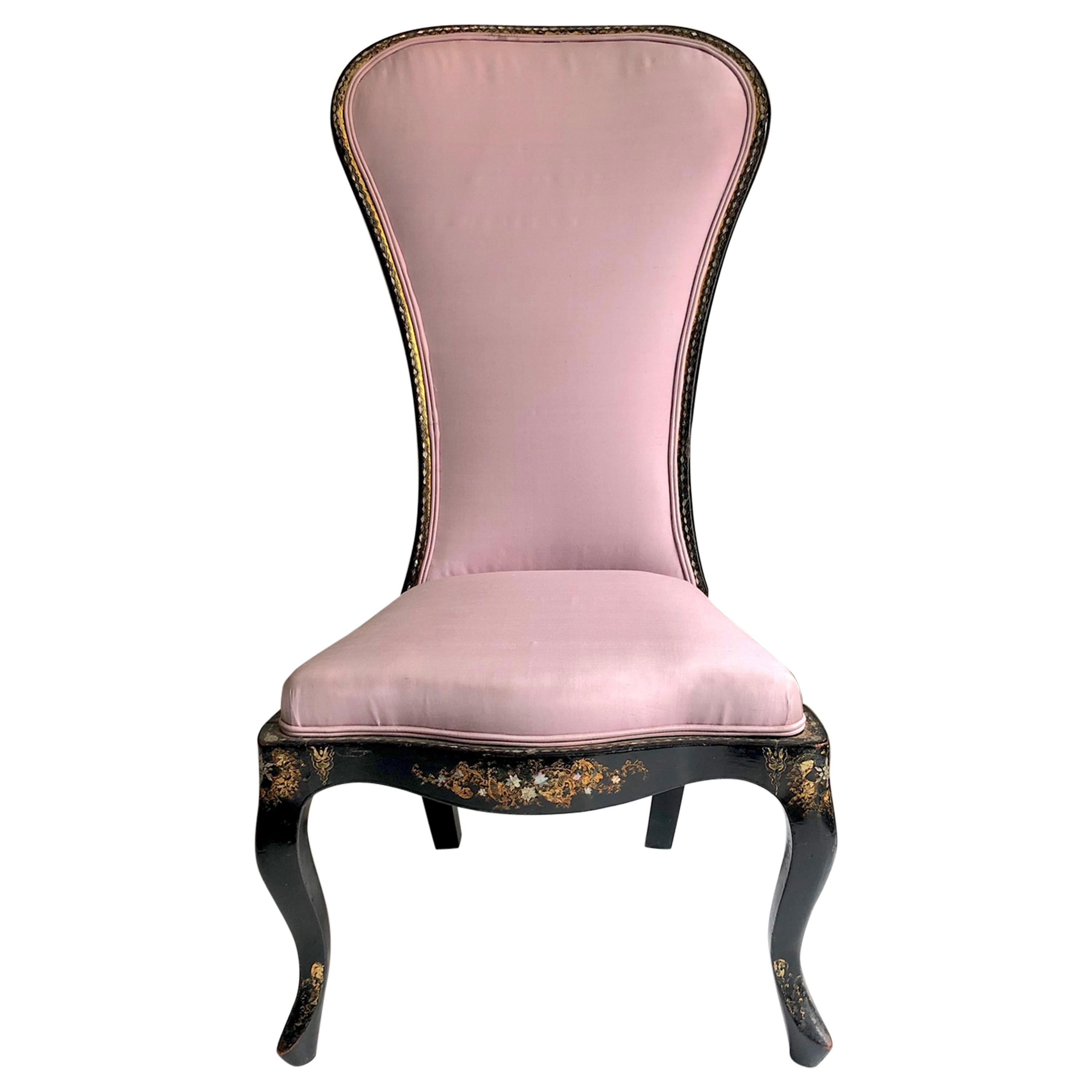 Antique Ebonized Chair For Sale