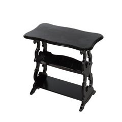 Table d'appoint ancienne en cerisier ébonisé C1900