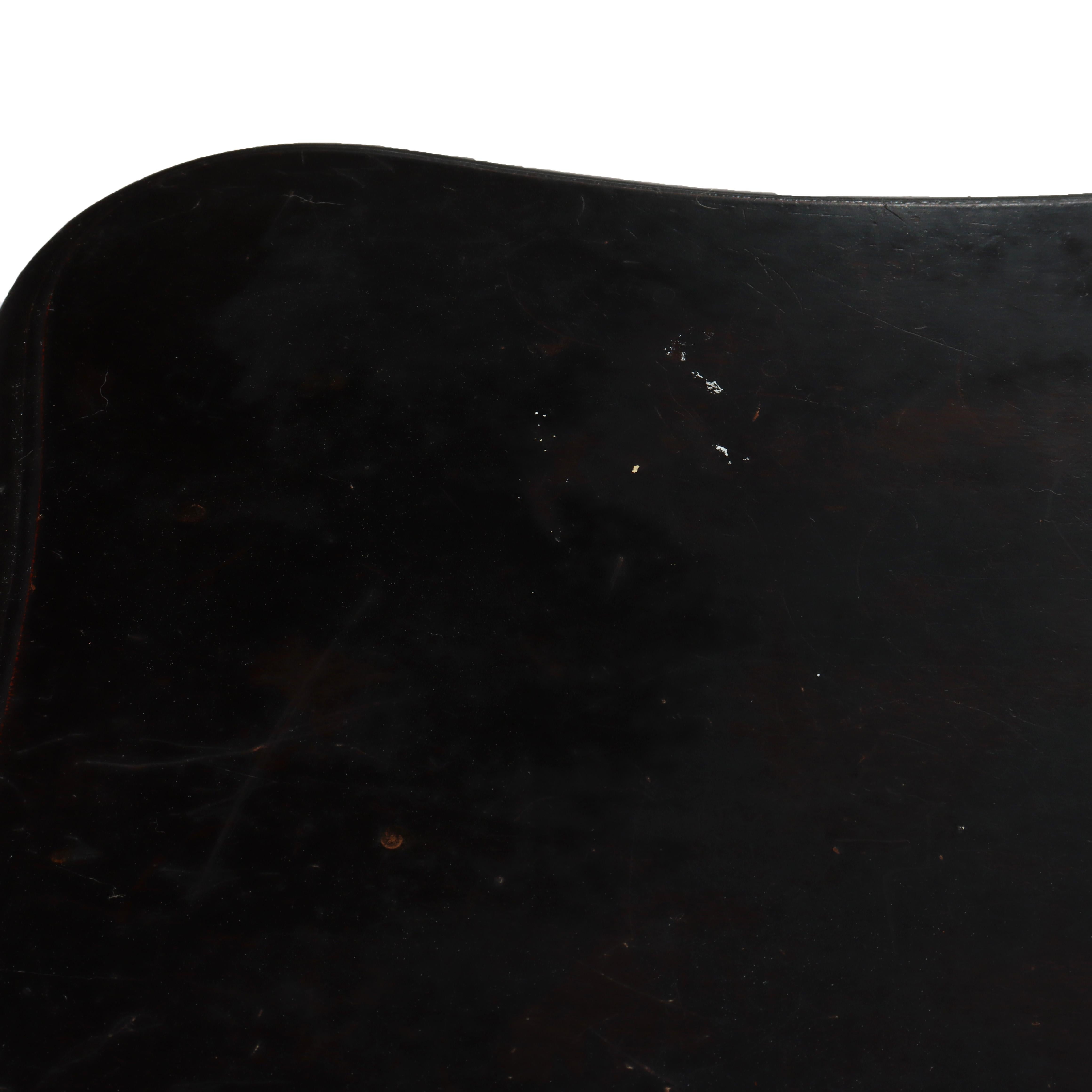 Mesa Auxiliar Antigua de Cerezo Ebonizado Recortado C1900 en venta 2