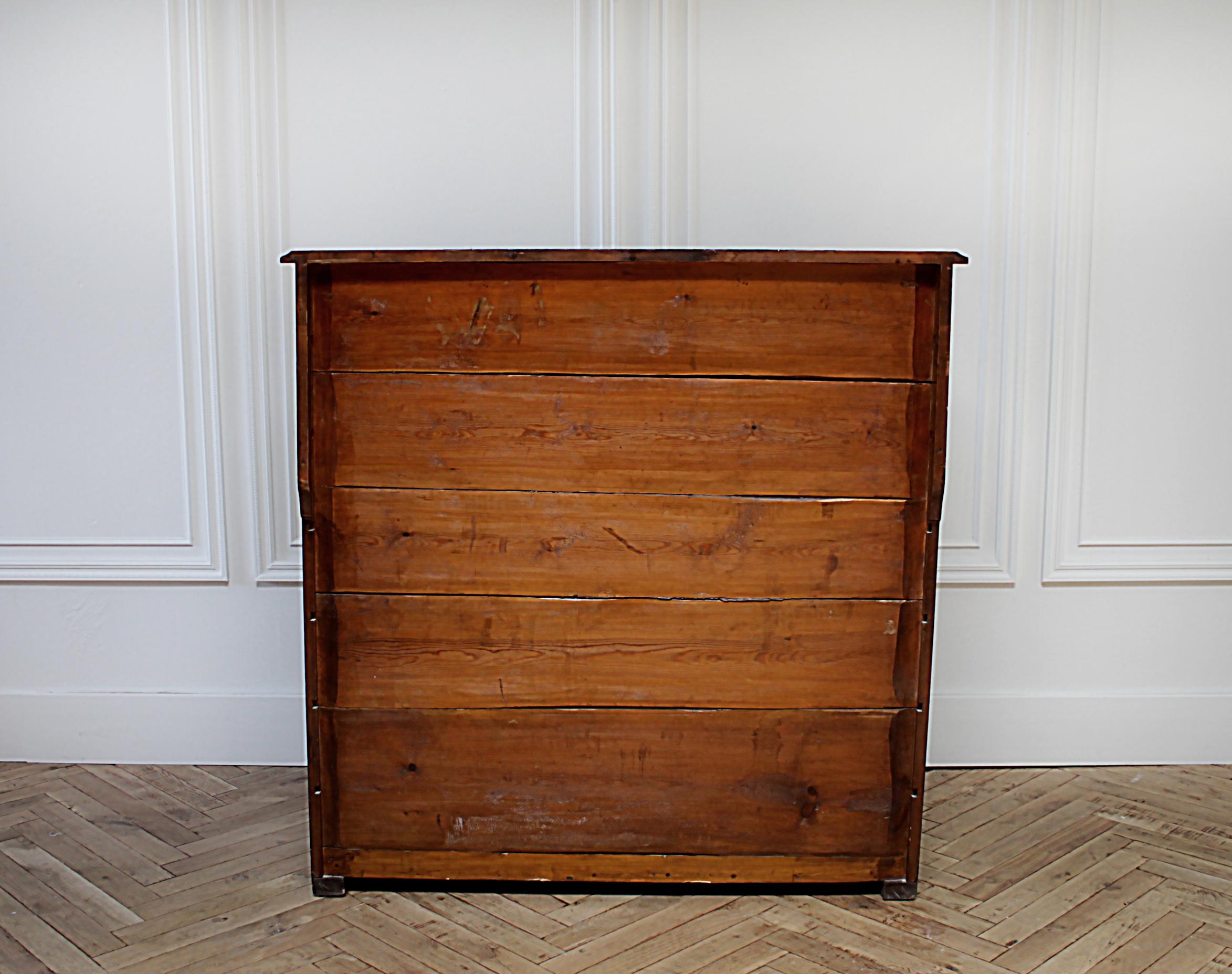 English Antique Ebonized Painted Cabinet from England