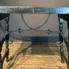 Antique Ebonized Spanish Console Table