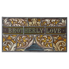 Antique Ecclesiastical Stained Glass Window