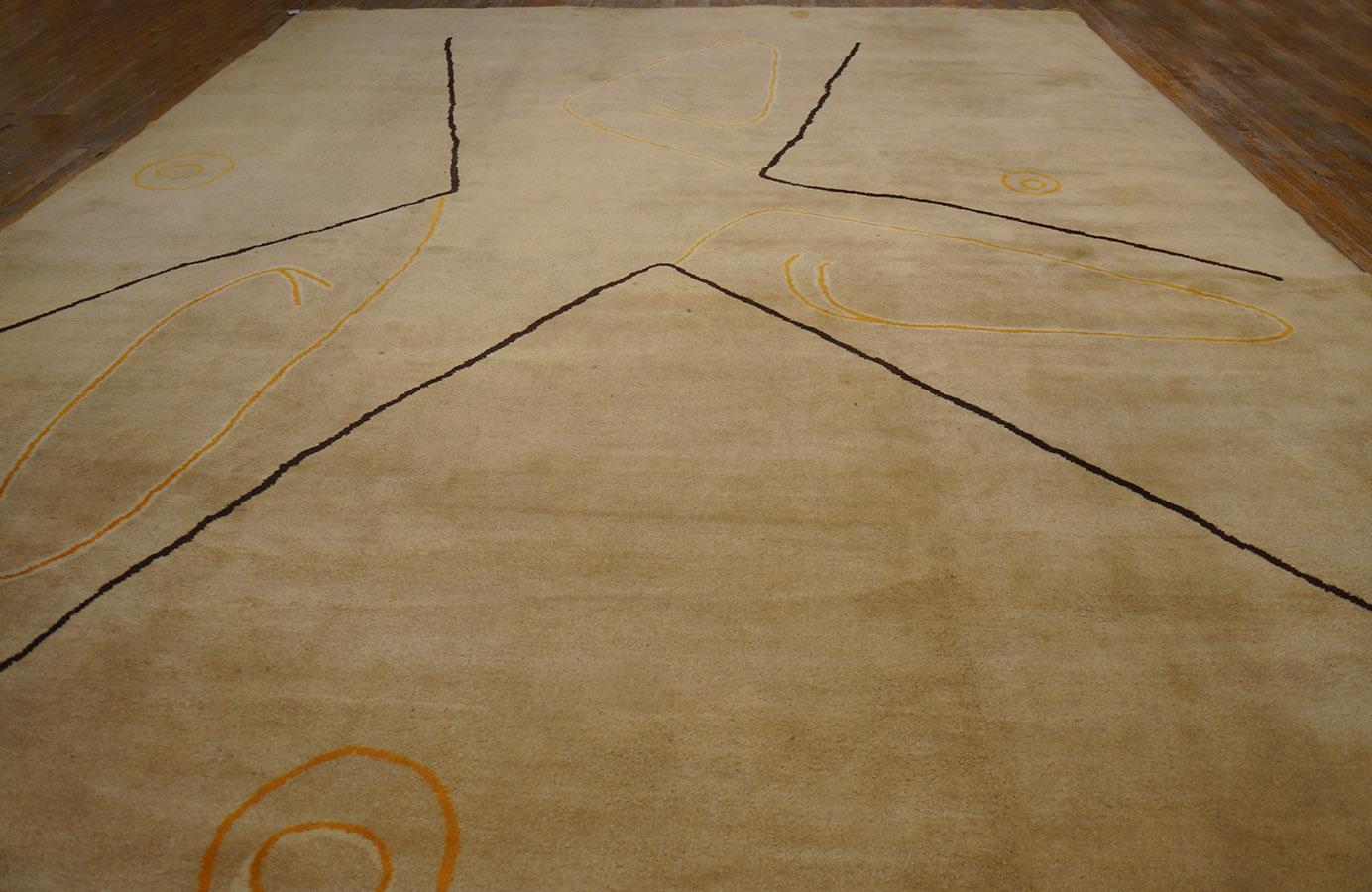Alfombra ecuatoriana de mediados de siglo de Olga Fisch ( 12' 4'' x 17' 3'' - 376 x 526 cm ) en venta 3