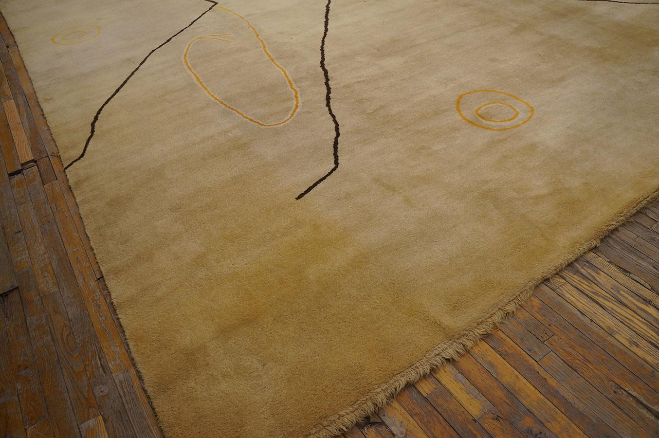 Mid Century Ecuadorian Carpet By Olga Fisch ( 12' 4'' x 17' 3'' - 376 x 526 cm ) For Sale 4