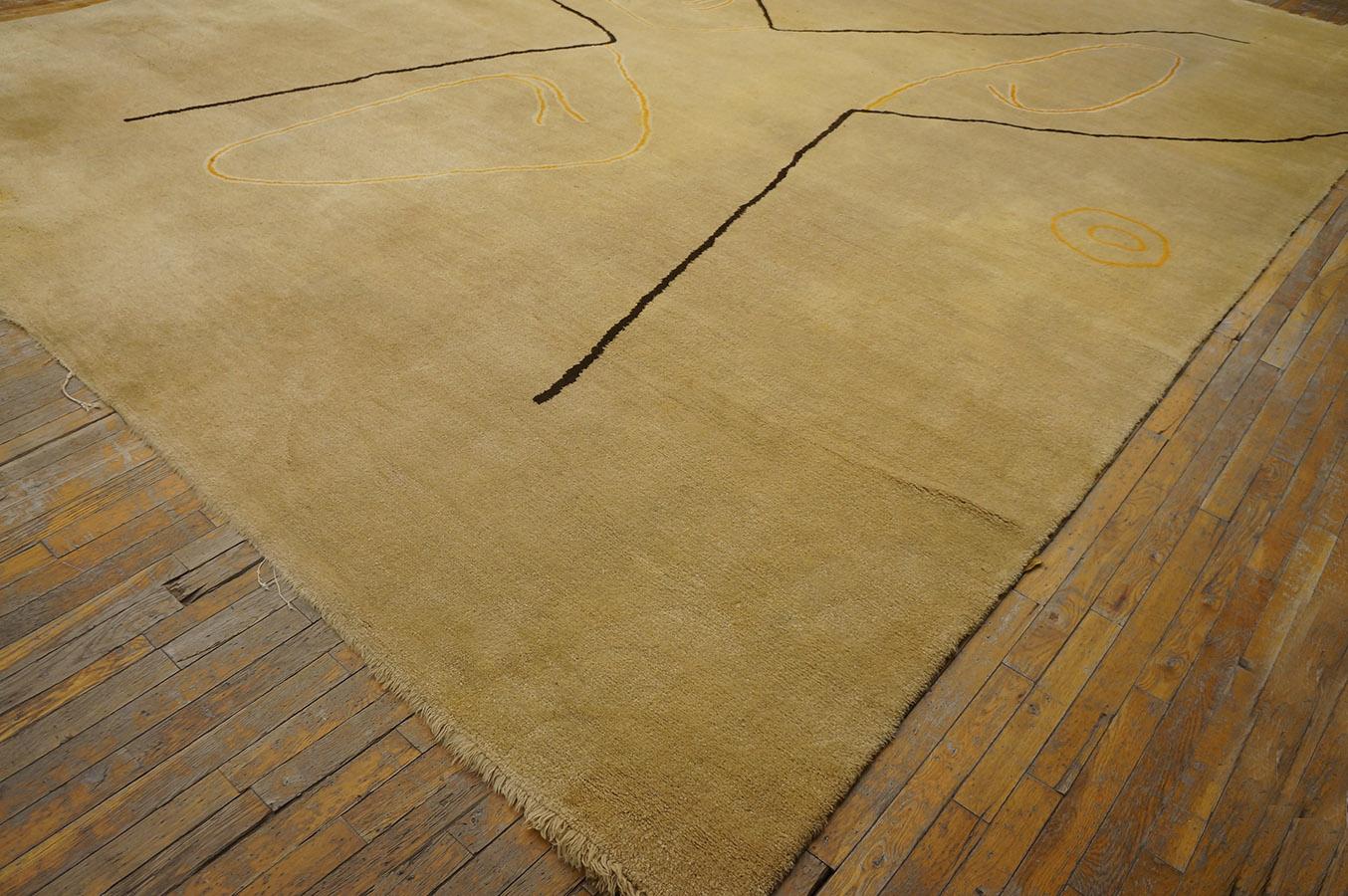 Alfombra ecuatoriana de mediados de siglo de Olga Fisch ( 12' 4'' x 17' 3'' - 376 x 526 cm ) Moderno de mediados de siglo en venta