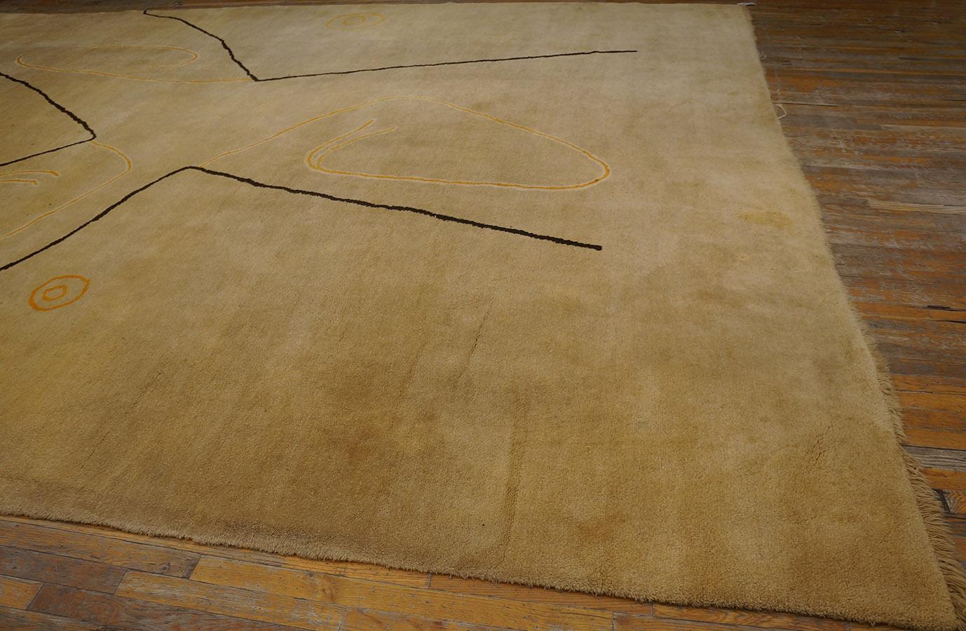 Ecuadorianischer Teppich aus der Mitte des Jahrhunderts von Olga Fisch ( 12' 4'' x 17' 3'' - 376 x 526 cm) im Zustand „Gut“ im Angebot in New York, NY