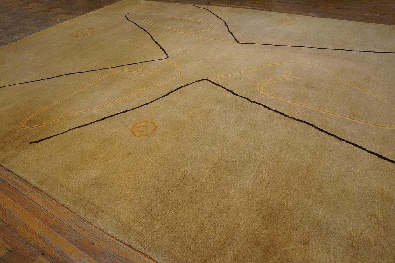 Ecuadorianischer Teppich aus der Mitte des Jahrhunderts von Olga Fisch ( 12' 4'' x 17' 3'' - 376 x 526 cm) (Mitte des 20. Jahrhunderts) im Angebot