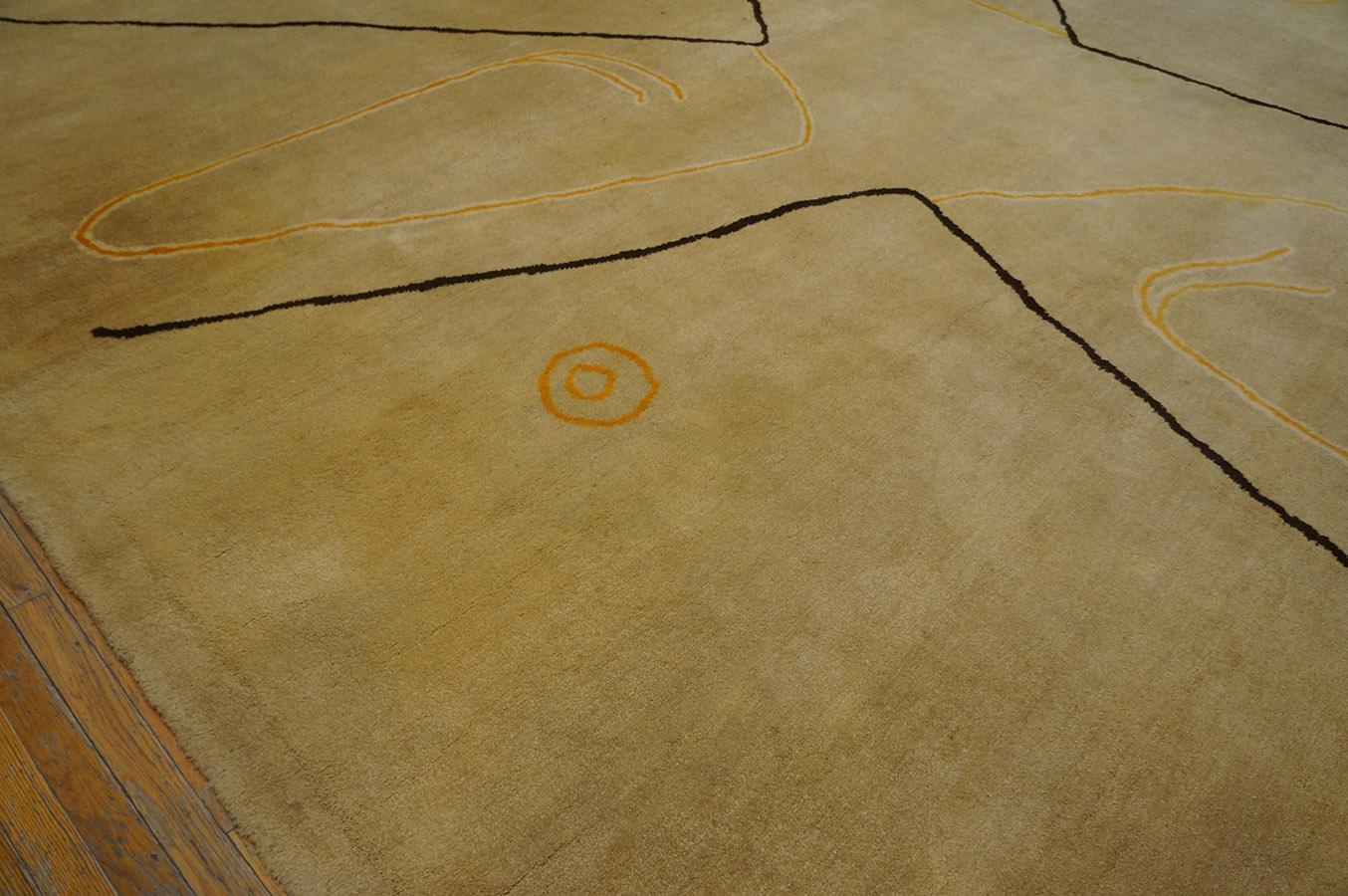 Alfombra ecuatoriana de mediados de siglo de Olga Fisch ( 12' 4'' x 17' 3'' - 376 x 526 cm ) Lana en venta