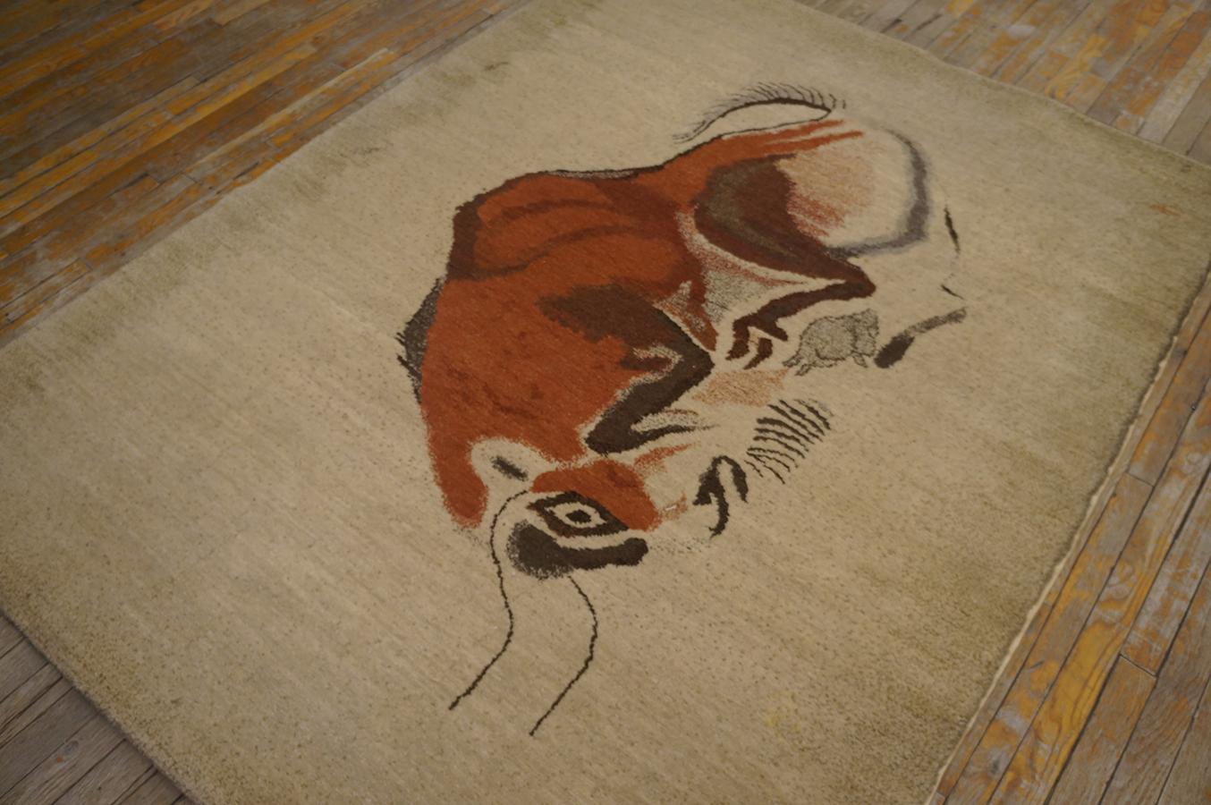 Mid Century Ecuadorian Carpet By Olga Fisch ( 5'2