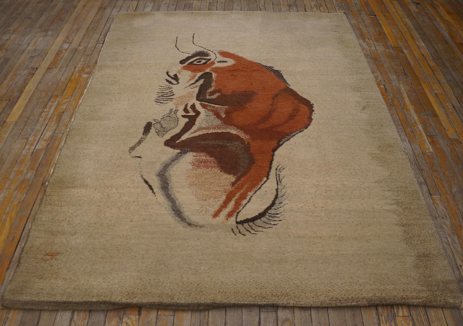 Mid-Century Modern Mid Century Ecuadorian Carpet By Olga Fisch ( 5'2