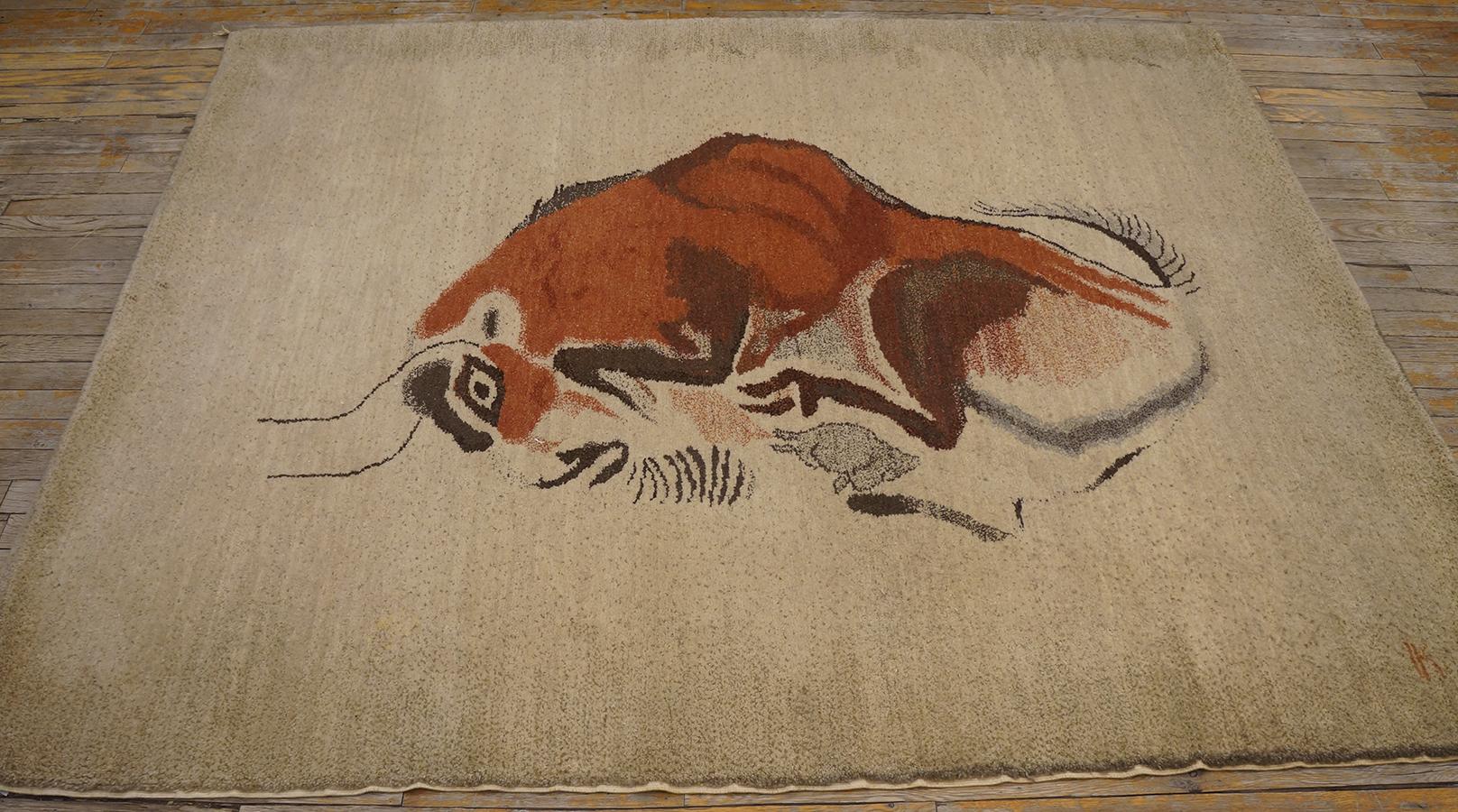 Ecuadorean Mid Century Ecuadorian Carpet By Olga Fisch ( 5'2