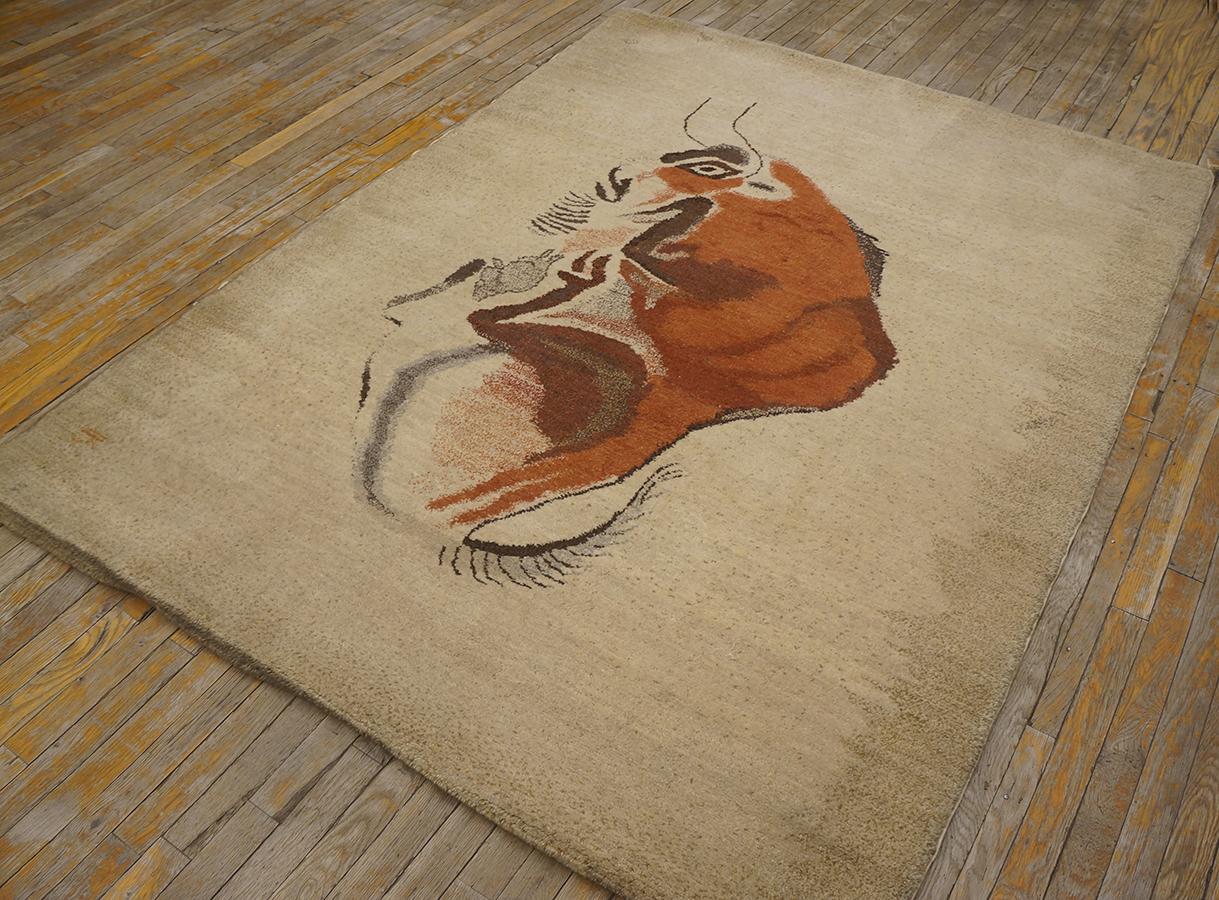 Mid Century Ecuadorian Carpet By Olga Fisch ( 5'2