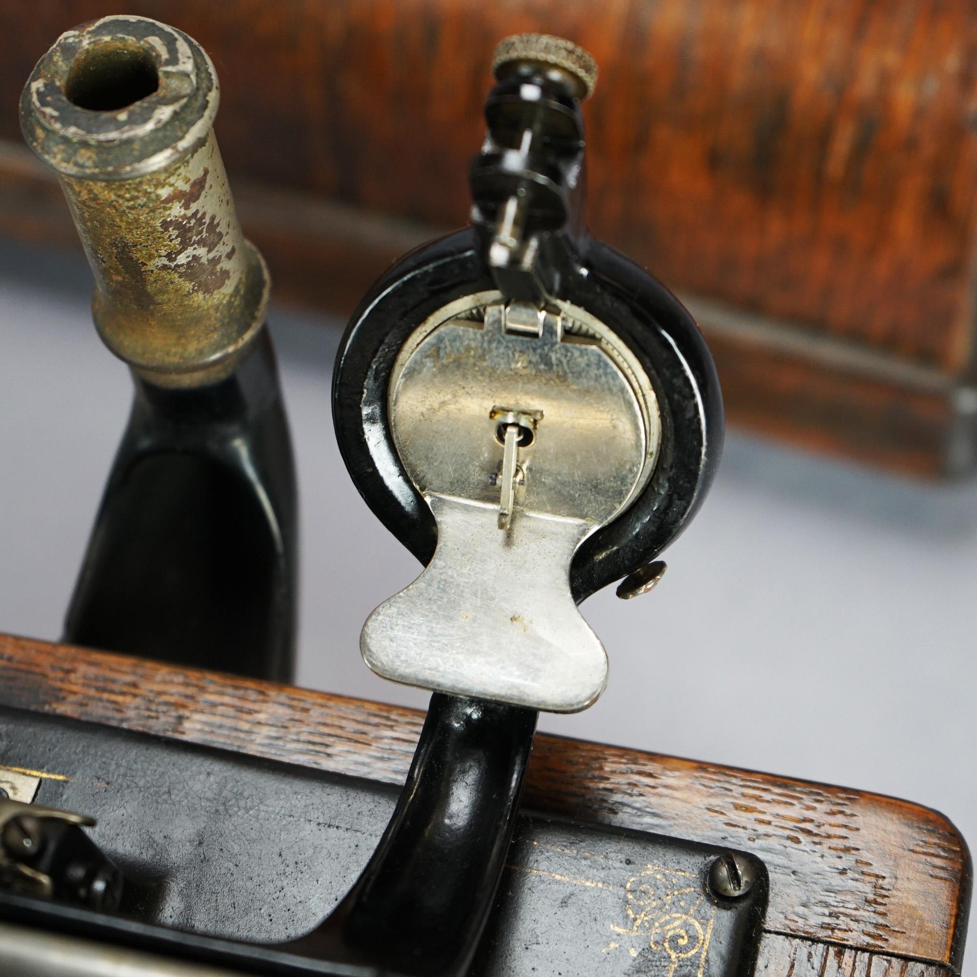 Antique Edison Cylinder Standard Oak Phonograph Circa 1920 10
