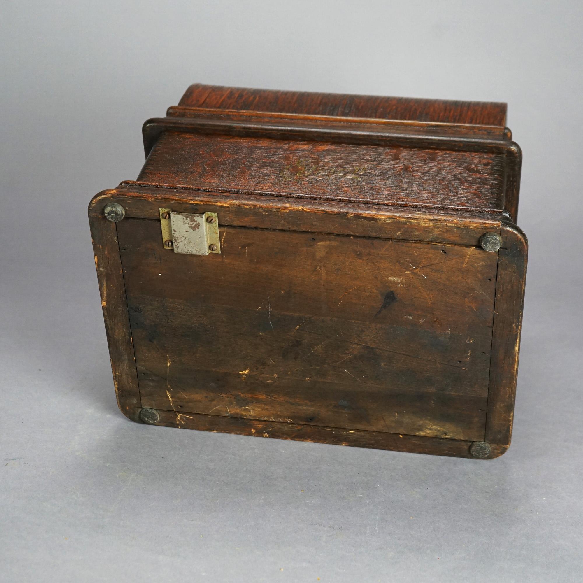 Antique Edison Cylinder Standard Oak Phonograph Circa 1920 11