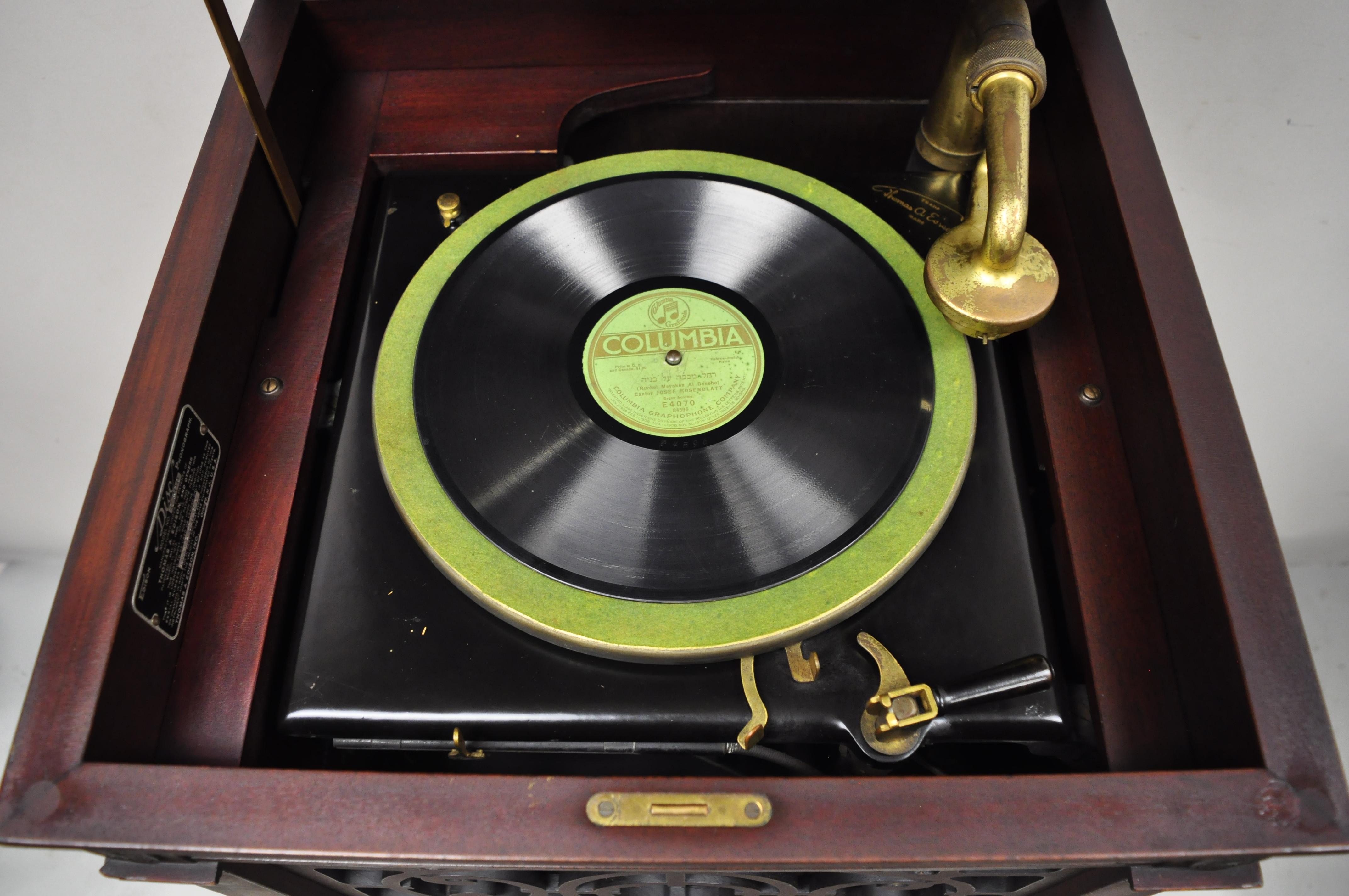 antique record player cabinet