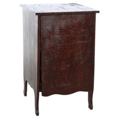 Antique Edison Oak 4-Shelf Cylinder Cabinet With 89 Cylinders C1910